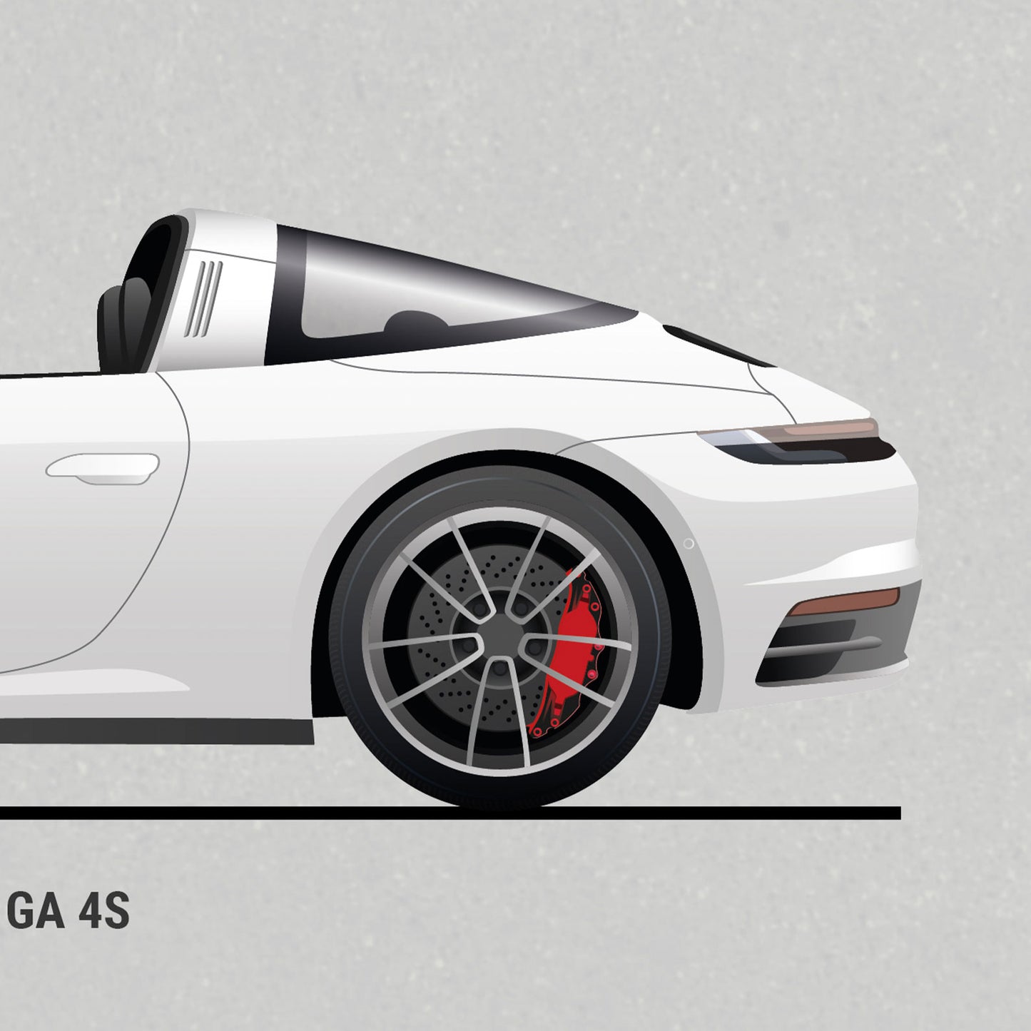 Porsche Targa Evolution Poster (Unframed)