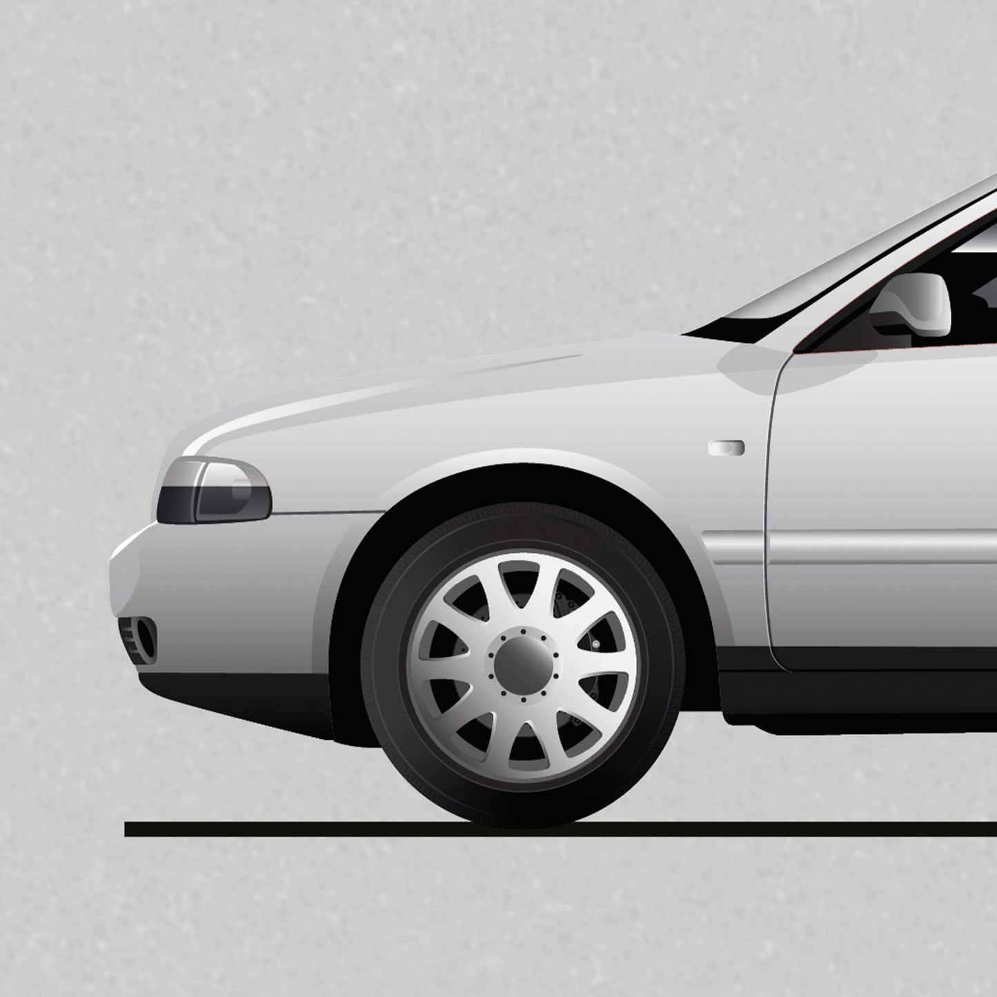 Audi A4 Evolution Poster (Unframed)