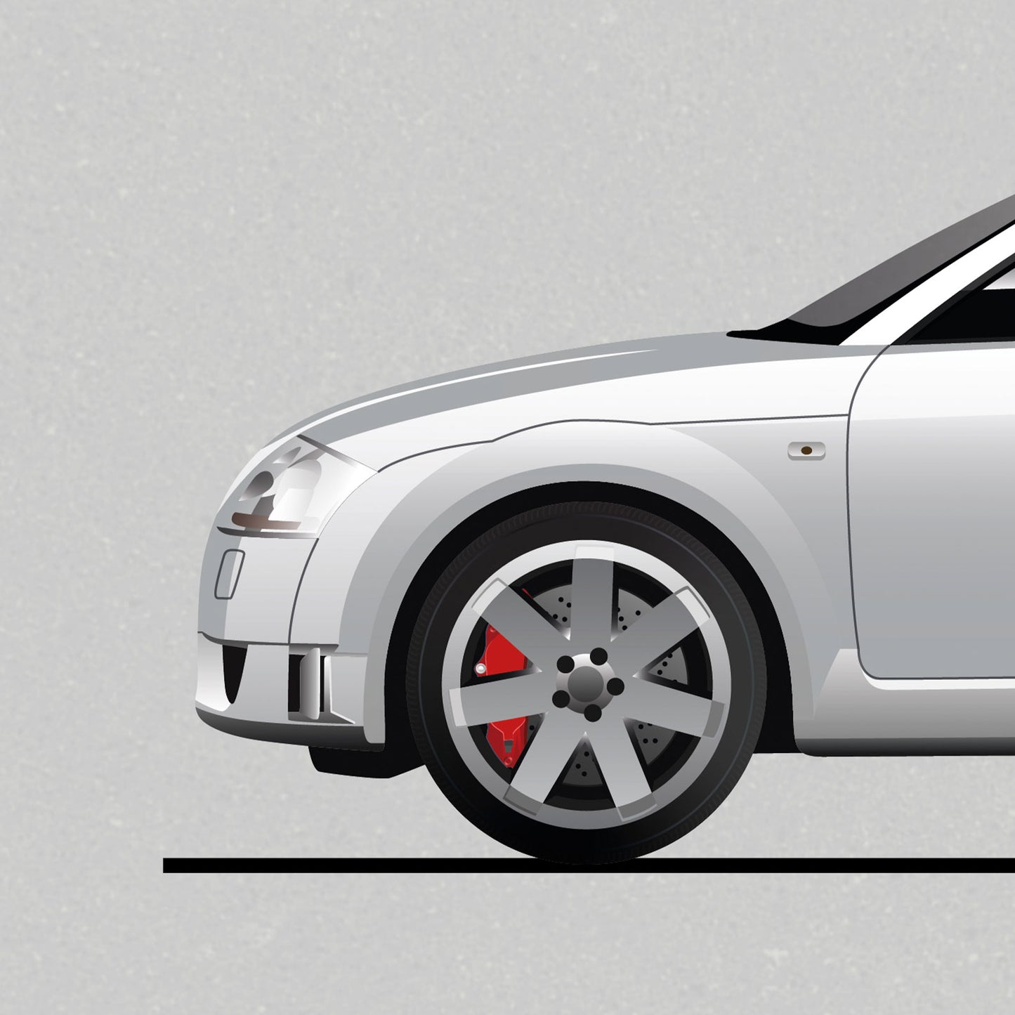 Audi TT Evolution Poster (Unframed)