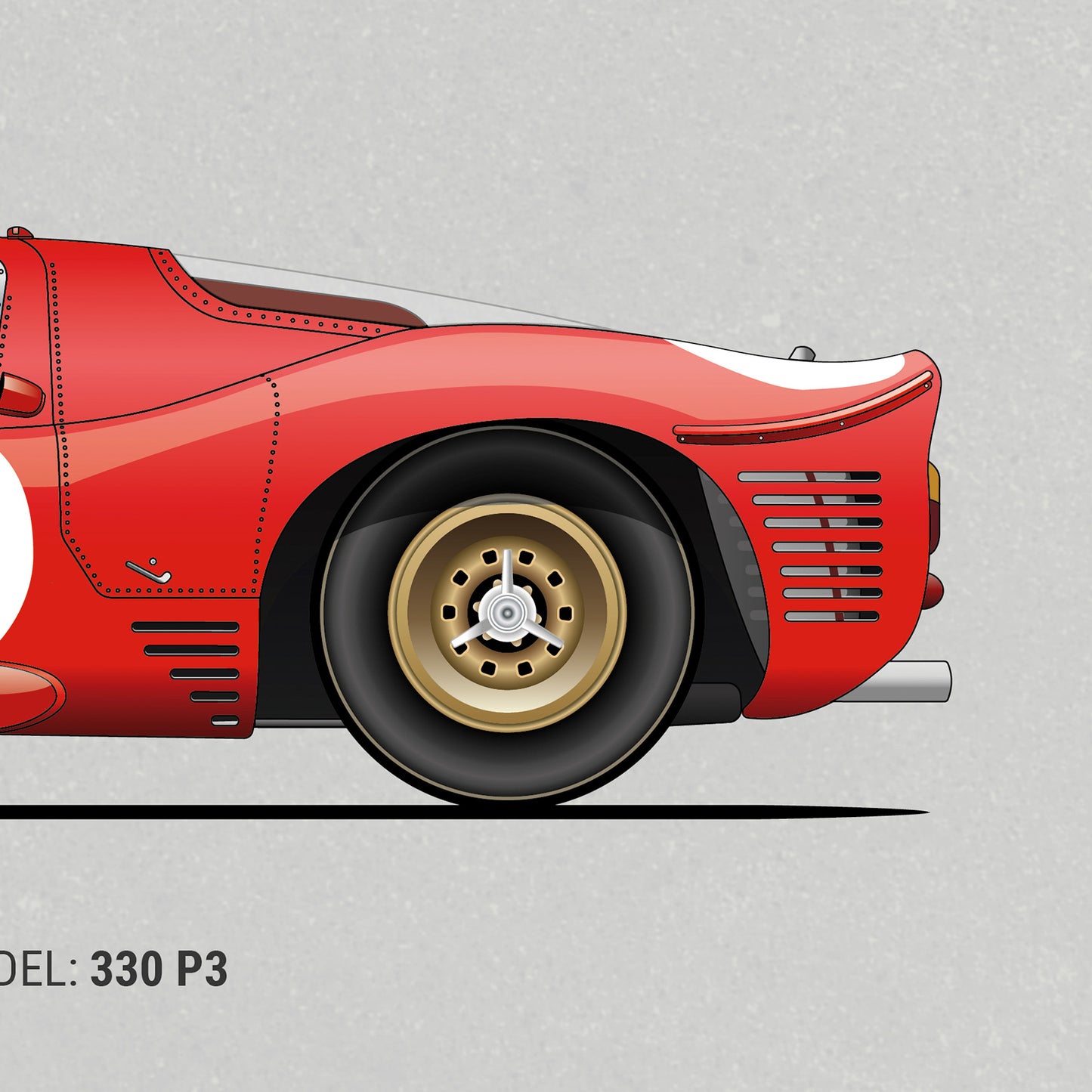 Ford vs Ferrari Movie Cars Poster (Unframed)
