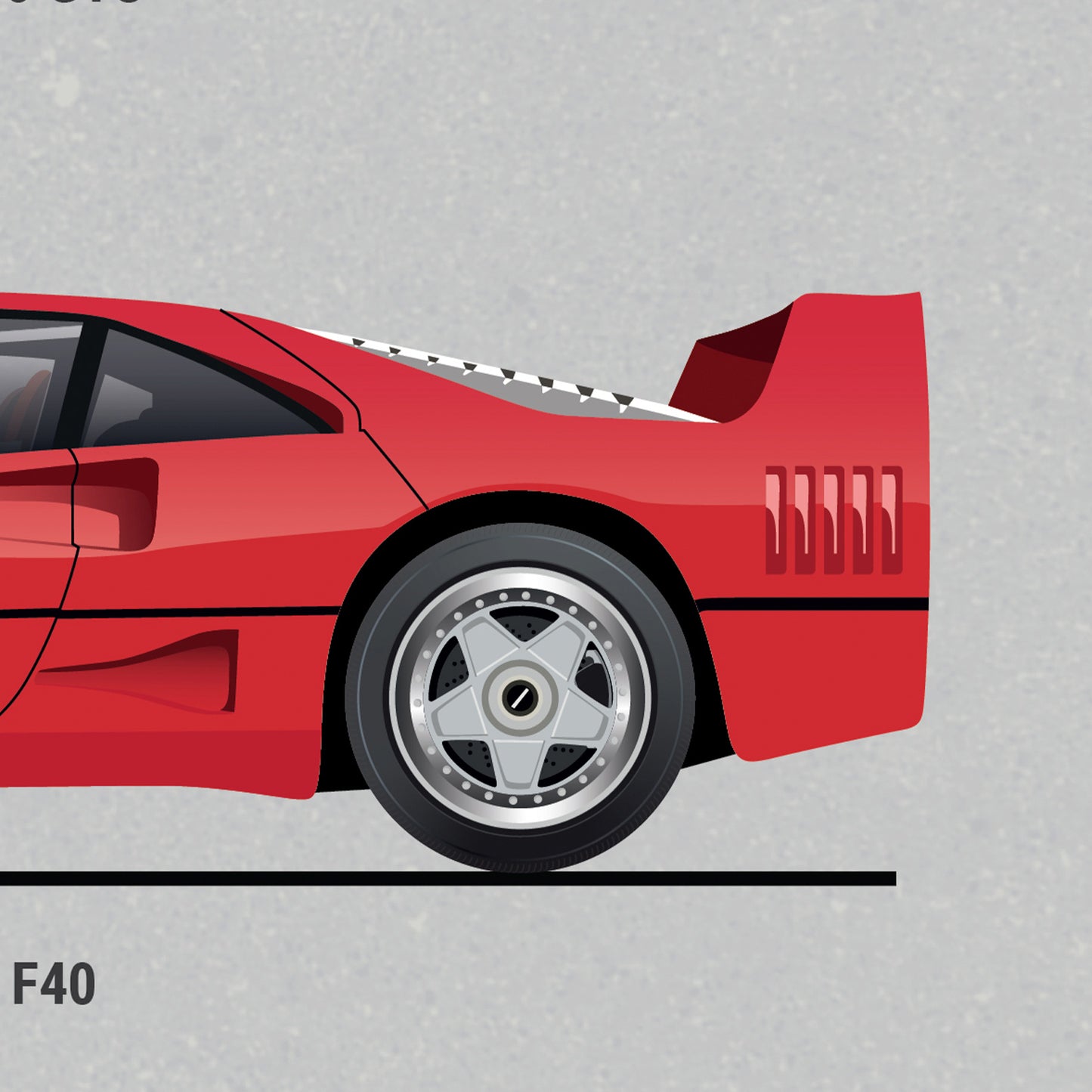 Ferrari Evolution Poster (Unframed)