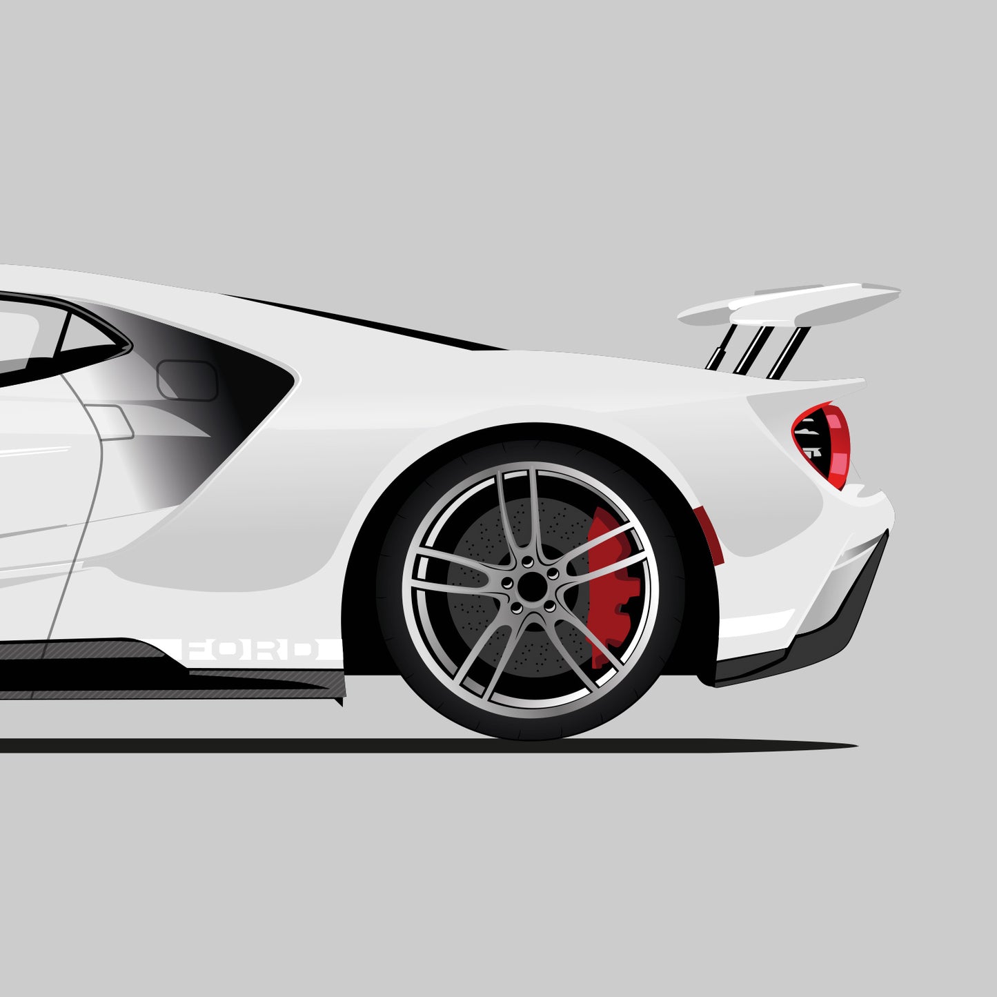 Ford GT Evolution Poster (Unframed)