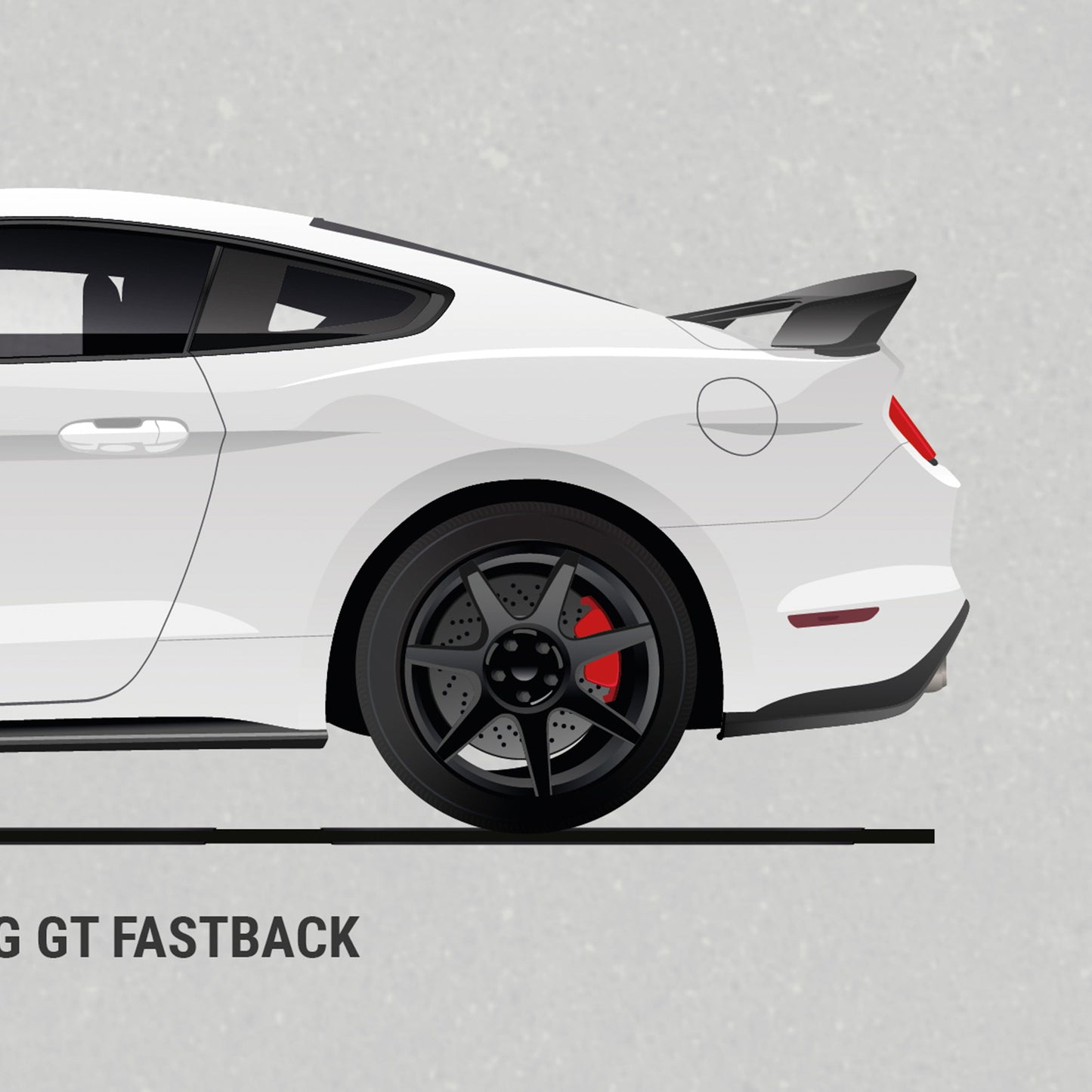 Ford Mustang Evolution Poster (Unframed)