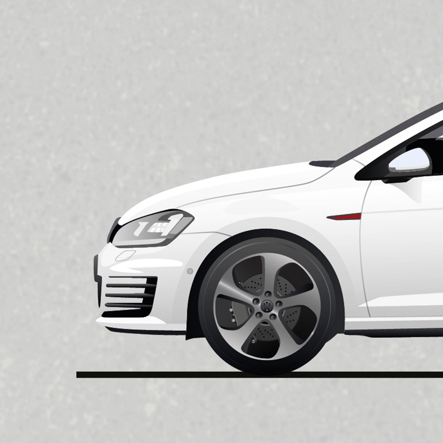 Volkswagen Golf Evolution Poster (Unframed)