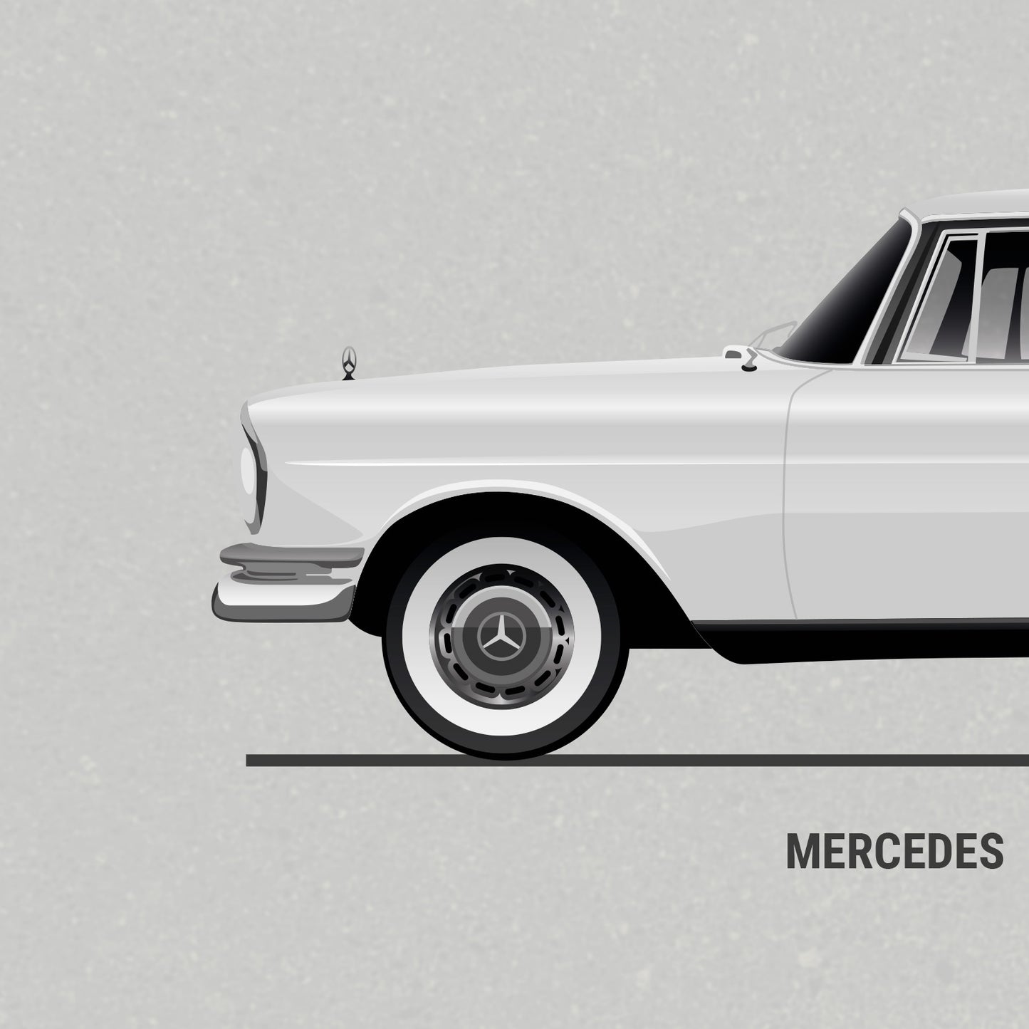 Mercedes S Class Evolution Poster (Unframed)