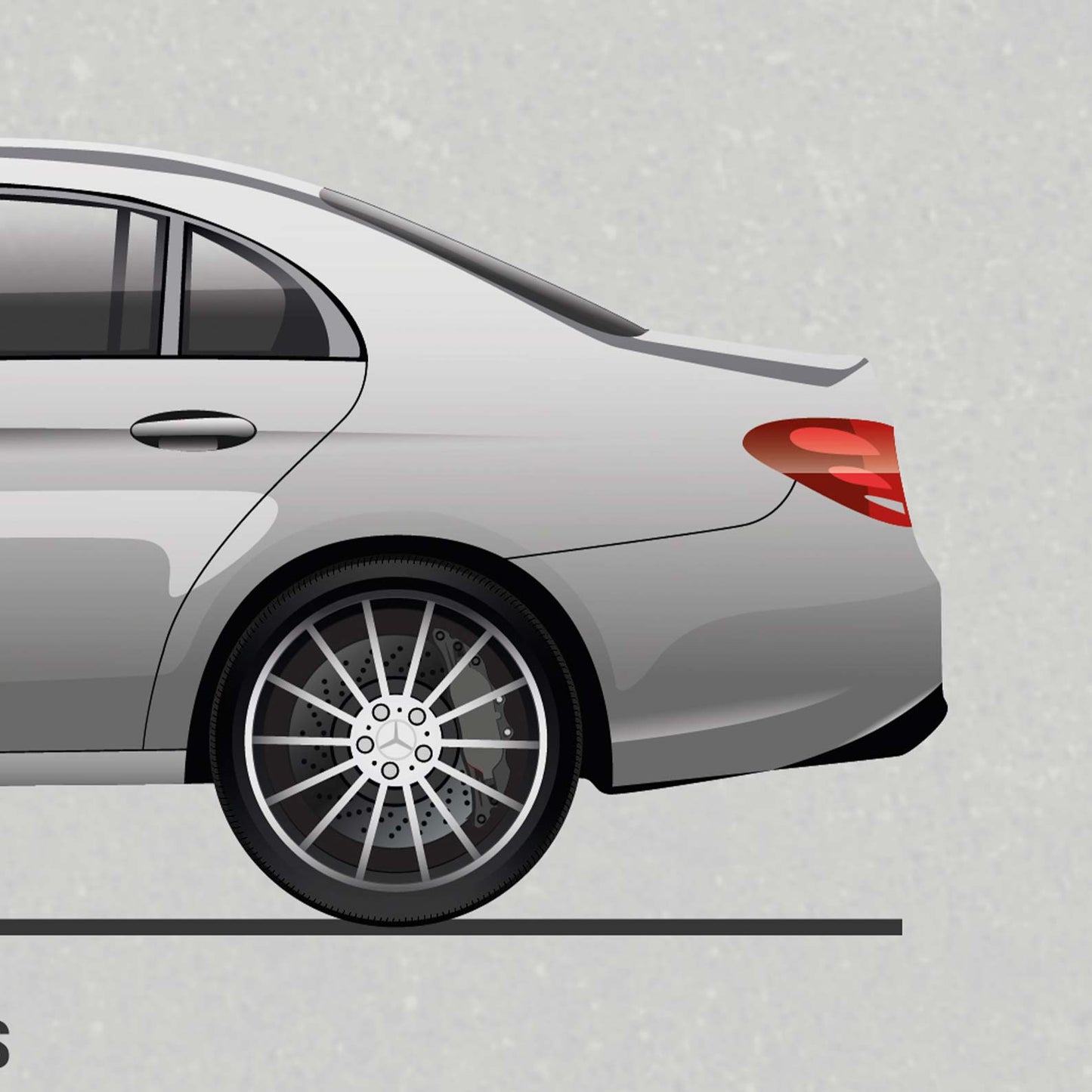 Mercedes E-Class Evolution Poster (Unframed)