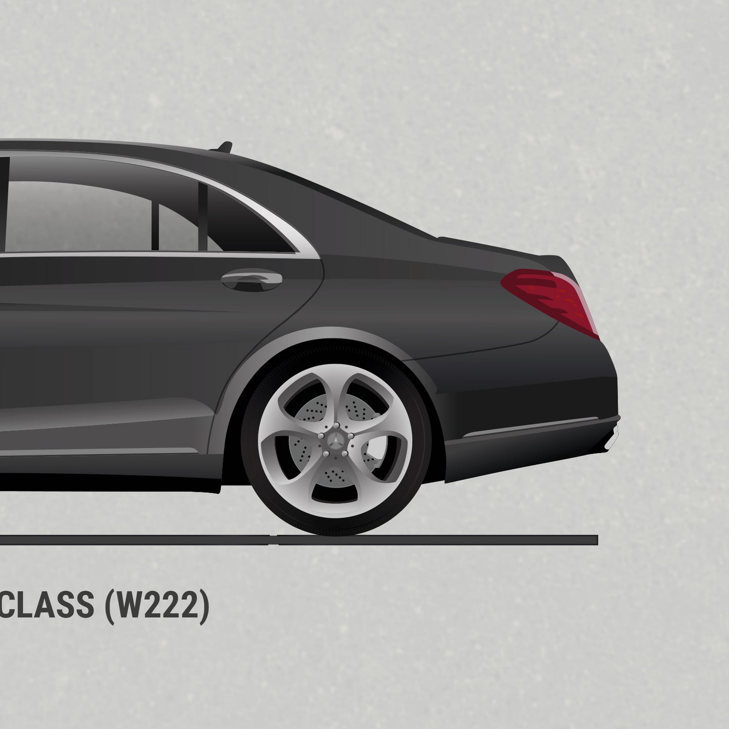 Mercedes S Class Evolution Poster (Unframed)