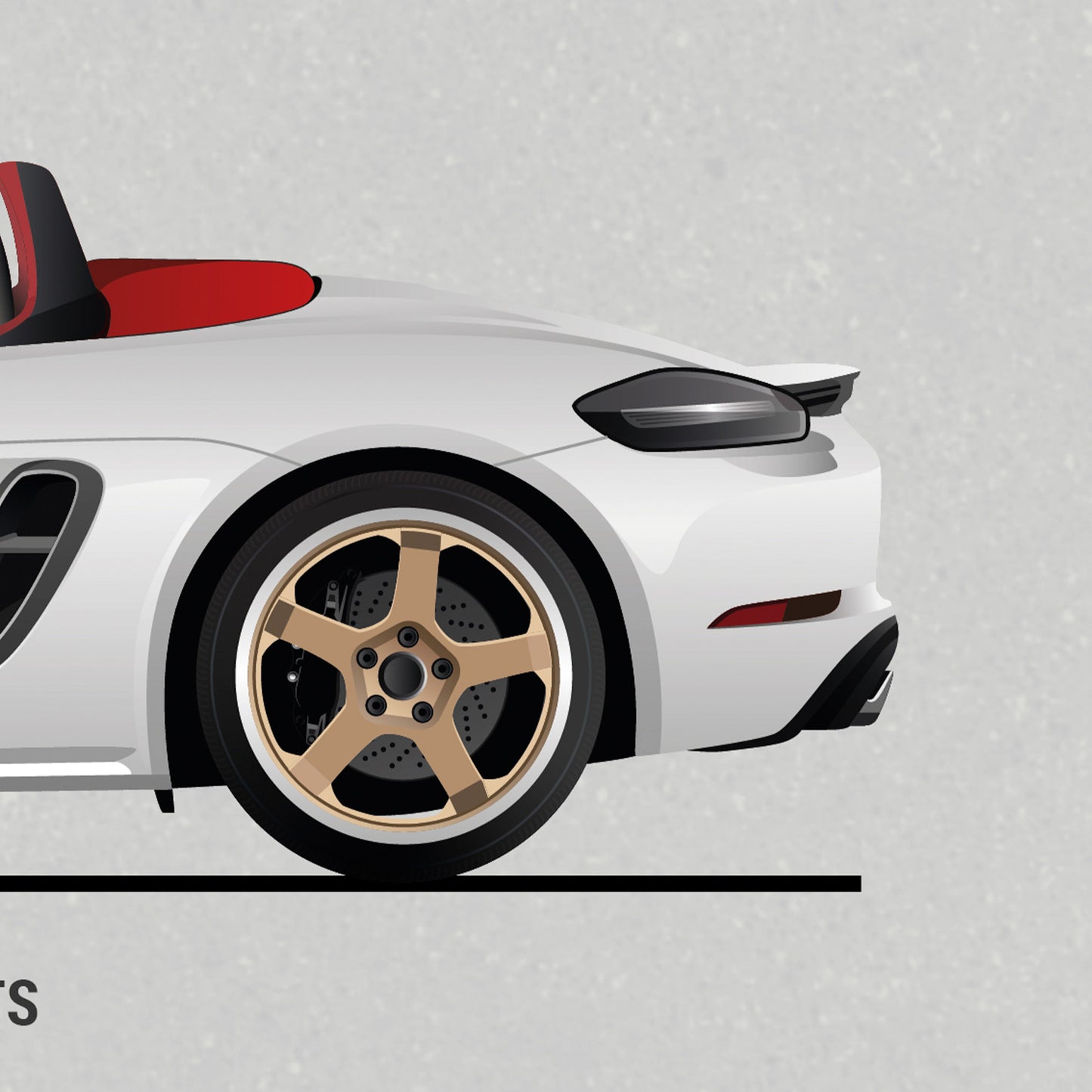 Porsche Boxster Evolution Poster (Unframed)