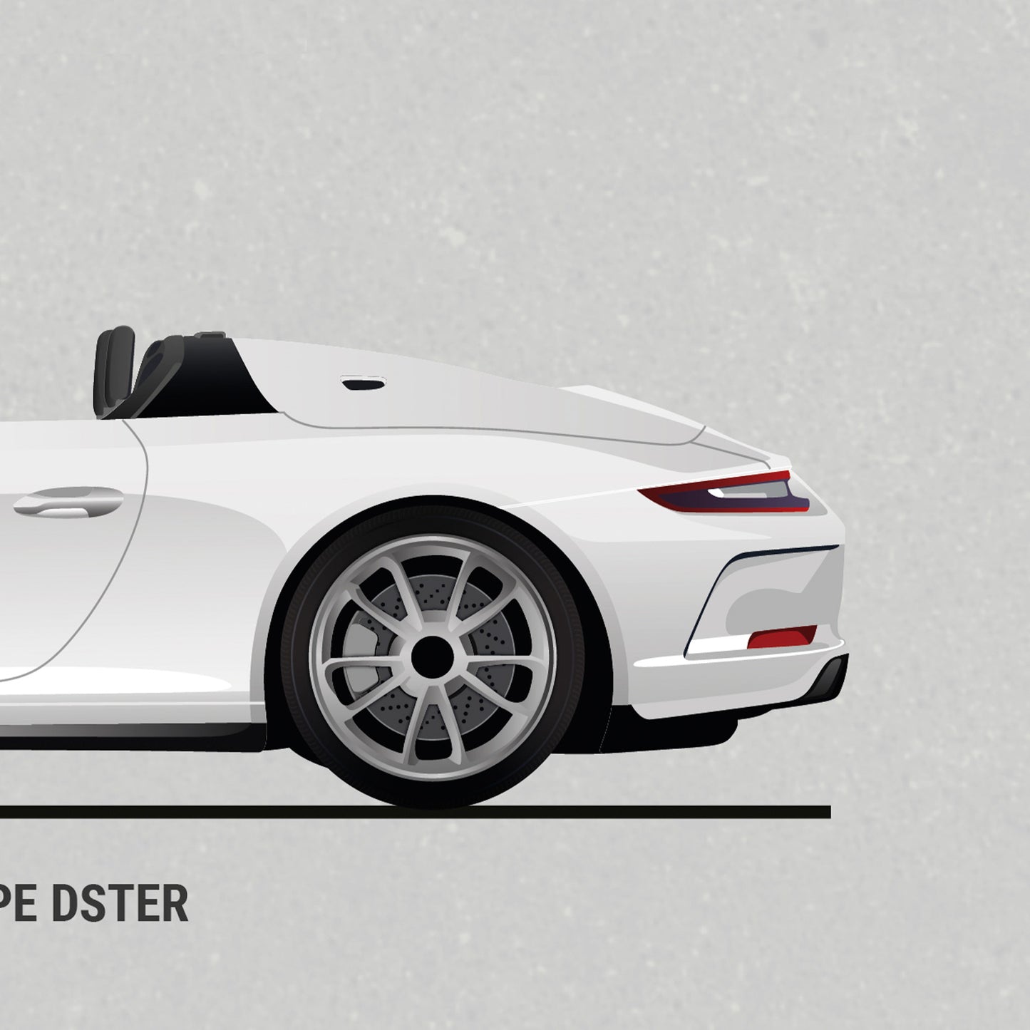 Porsche Speedster Evolution Poster (Unframed)