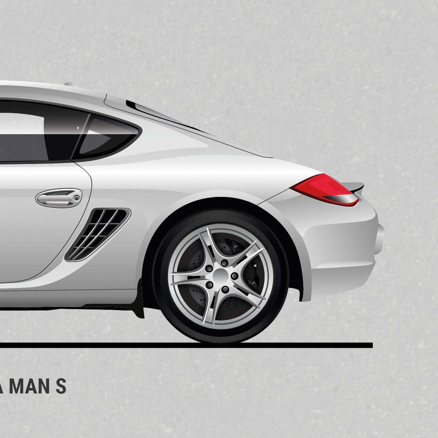 Porsche Cayman Evolution Poster (Unframed)