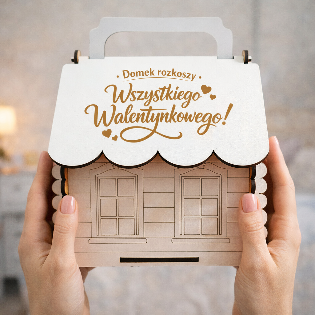 Prezent na Walentynki - Domek Rozkoszy, Pudełko na Słodycze i Inne Gadżety