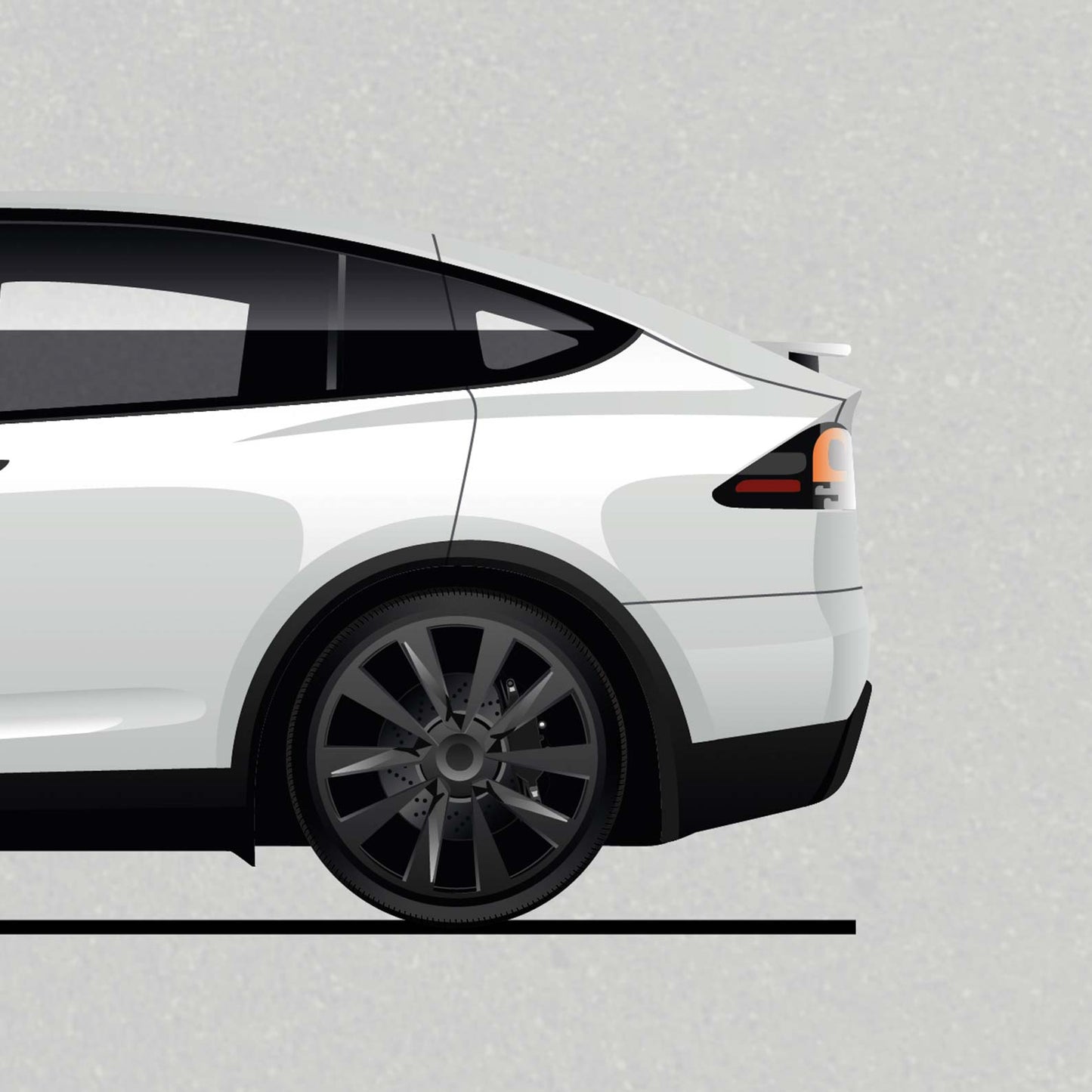 Tesla Cars Poster (Unframed)