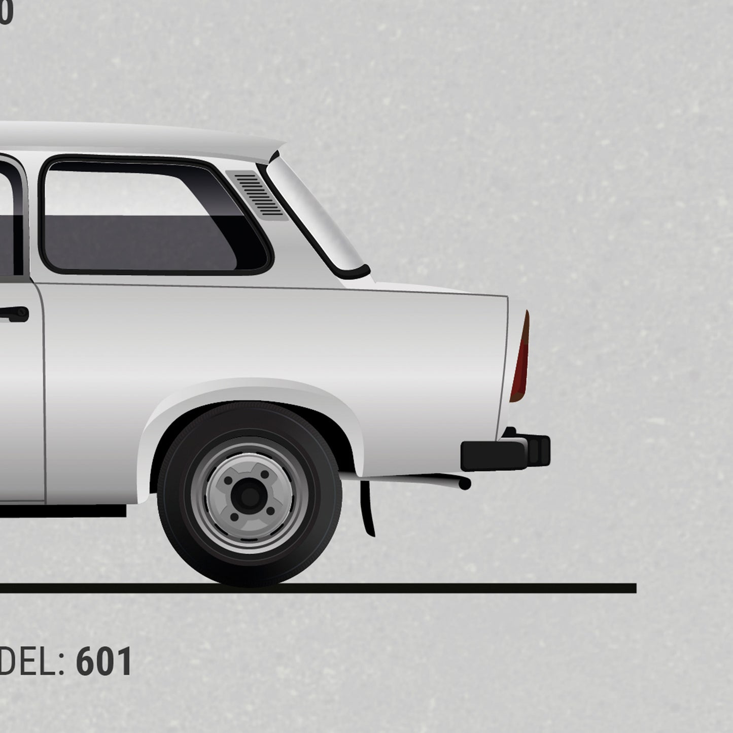 Iconic East German Cars Poster (Unframed)