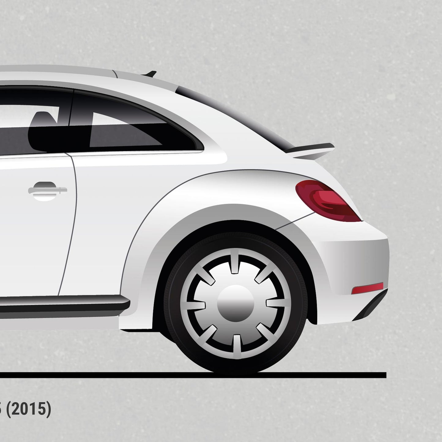 Volkswagen Beetle Evolution Poster (Unframed)