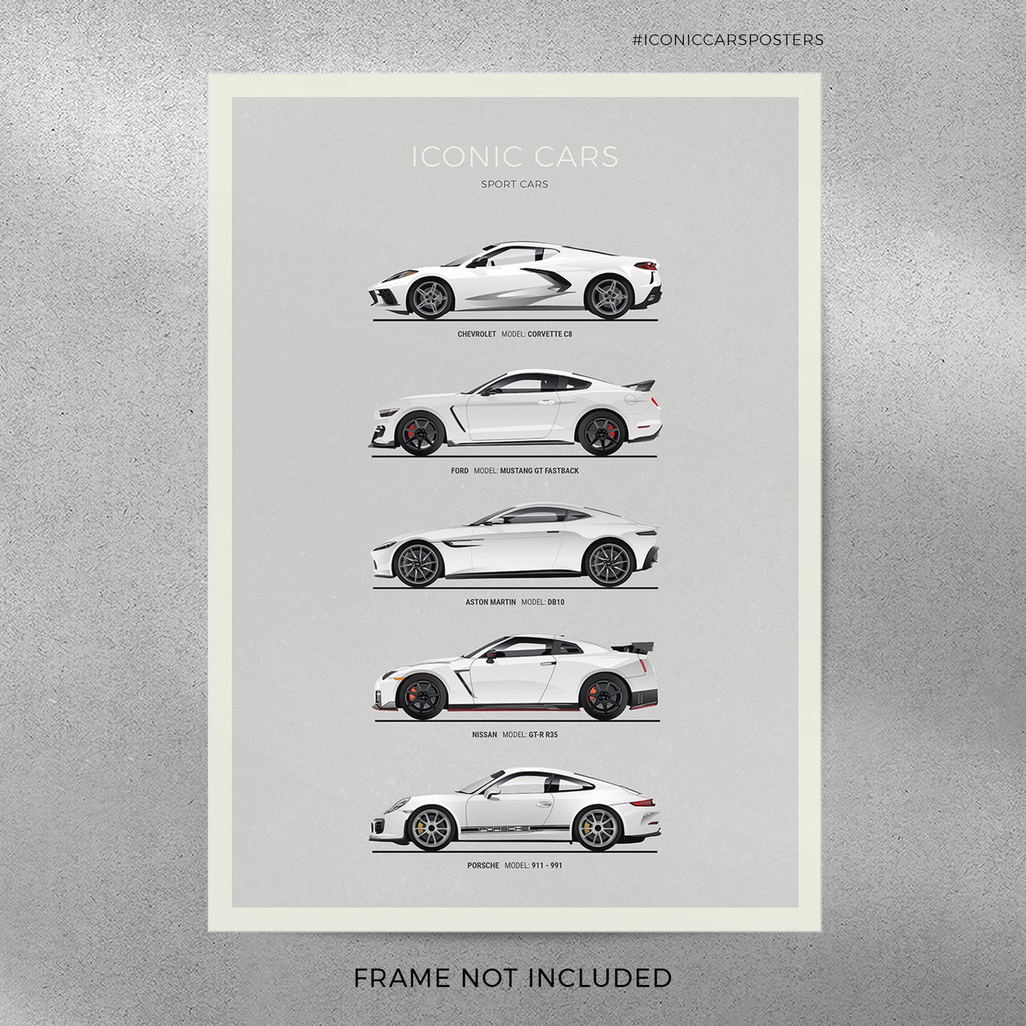Sportcars Poster (Unframed)