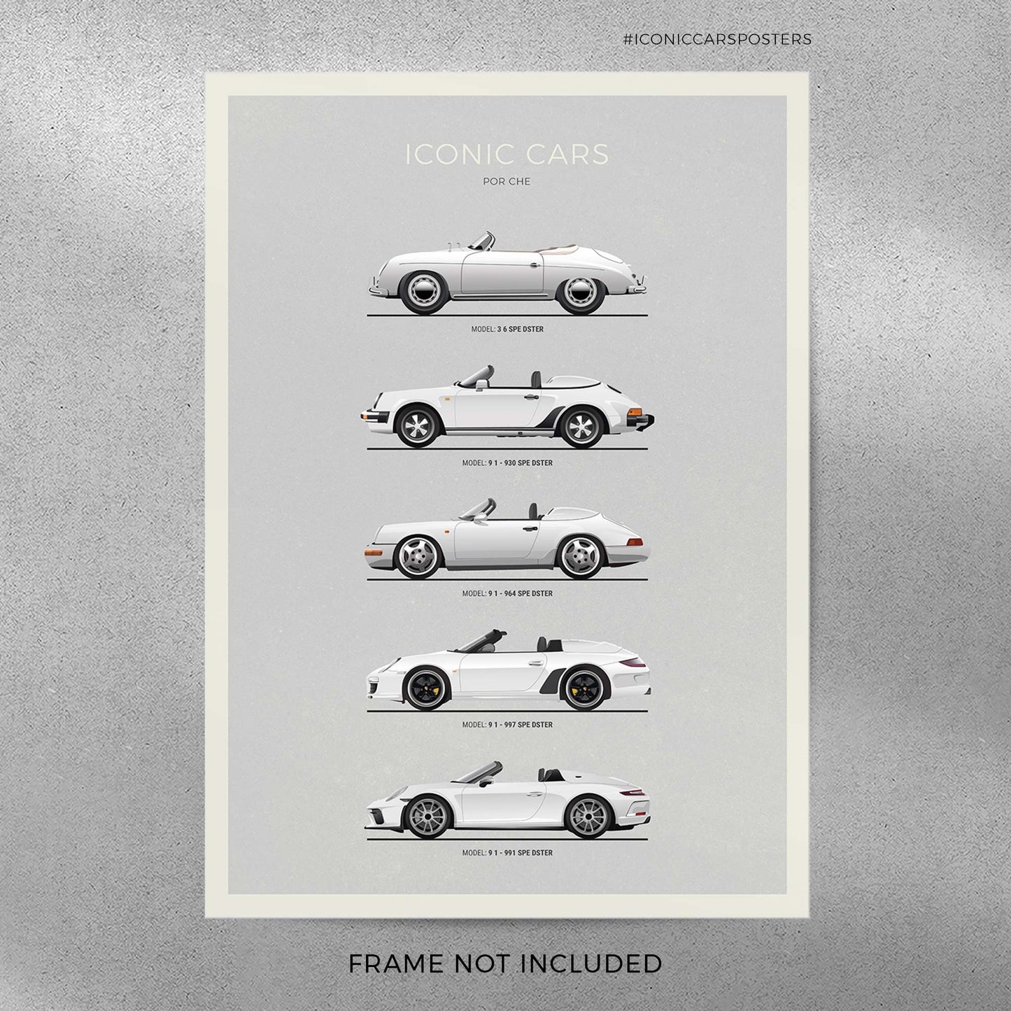 Porsche Speedster Evolution Poster (Unframed)
