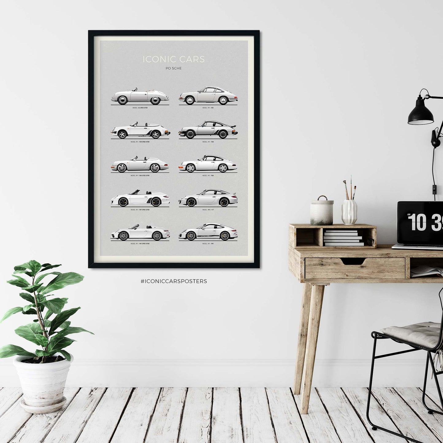 Porsche 911 and Speedster Evolution Poster (Unframed)