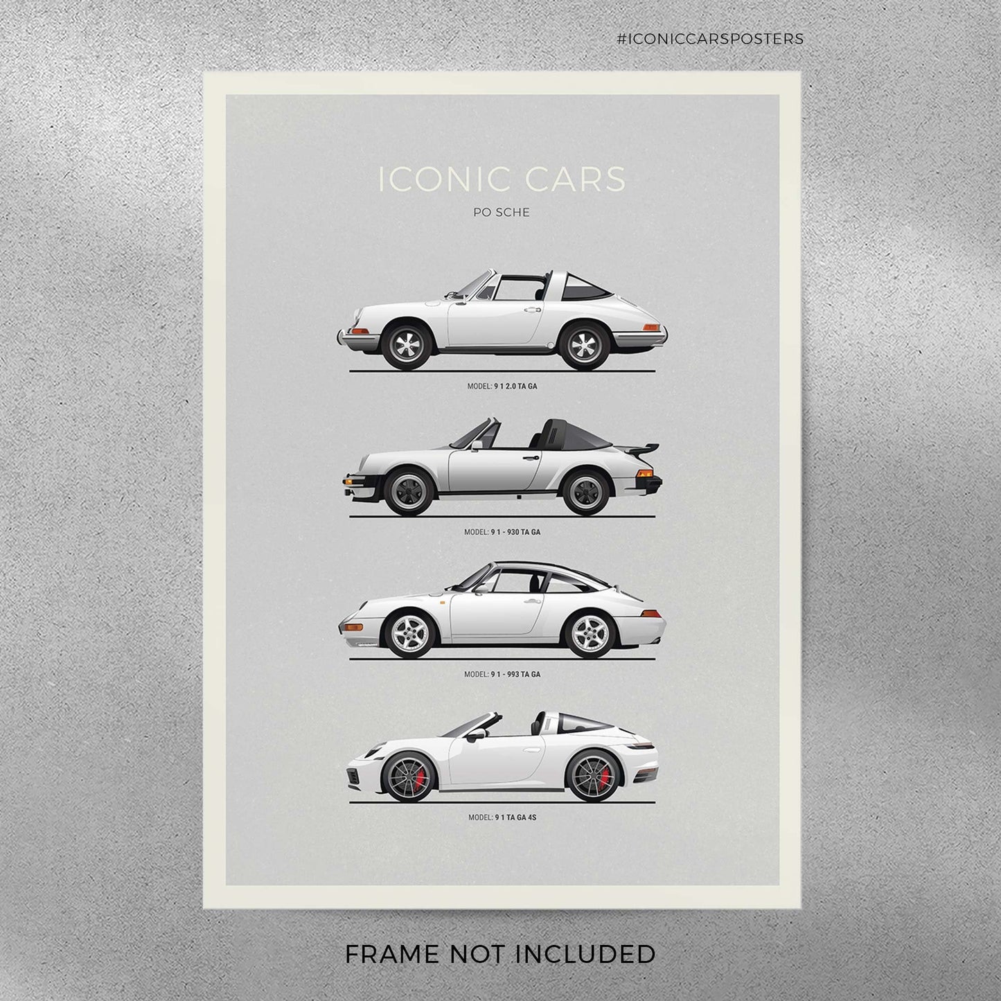 Porsche Targa Evolution Poster (Unframed)