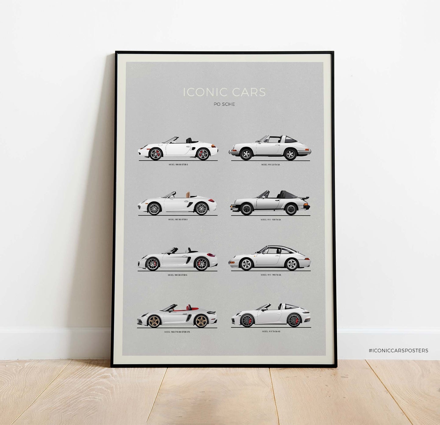 Porsche Boxster and Targa Evolution Poster (Unframed)