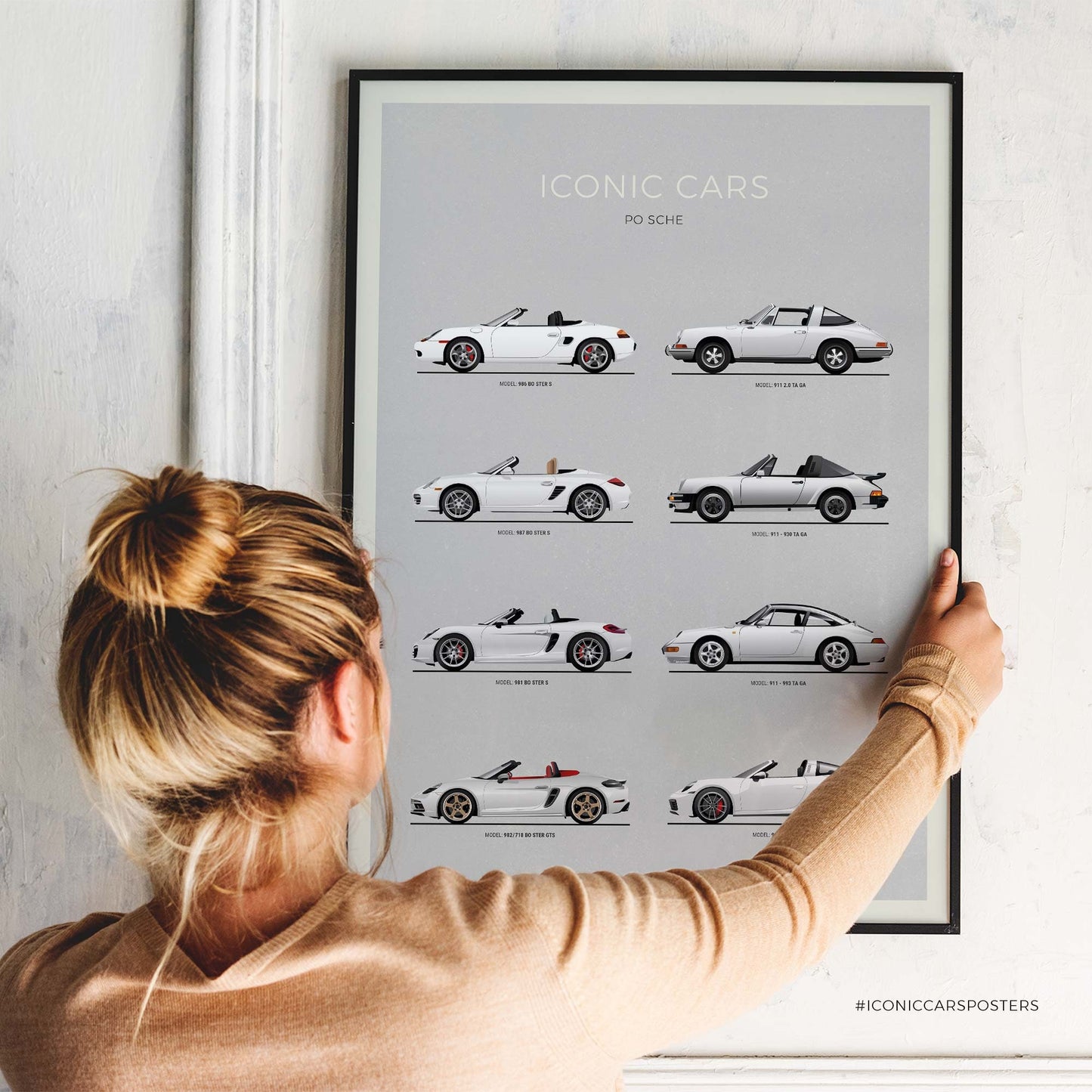 Porsche Boxster and Targa Evolution Poster (Unframed)