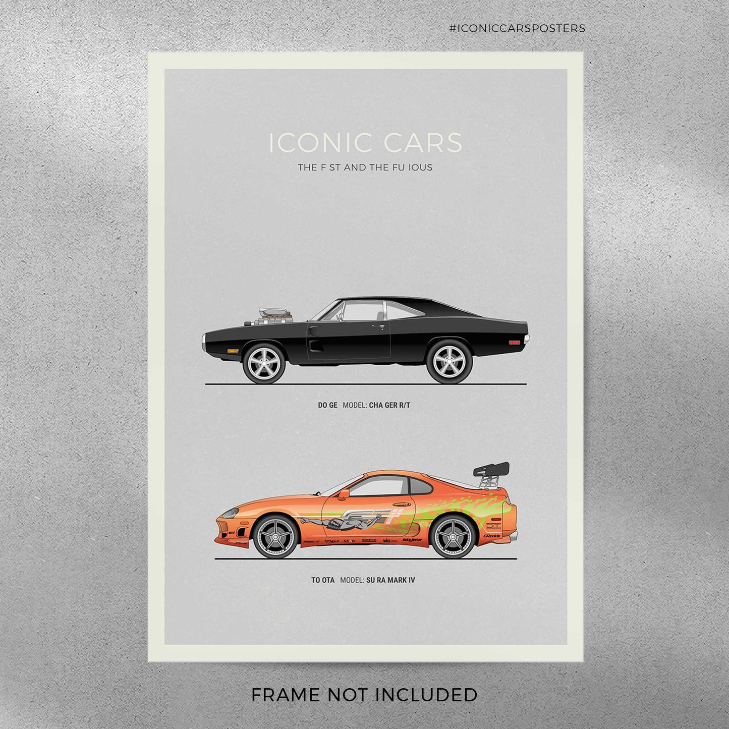 Fast and Furious Car Poster (Unframed)