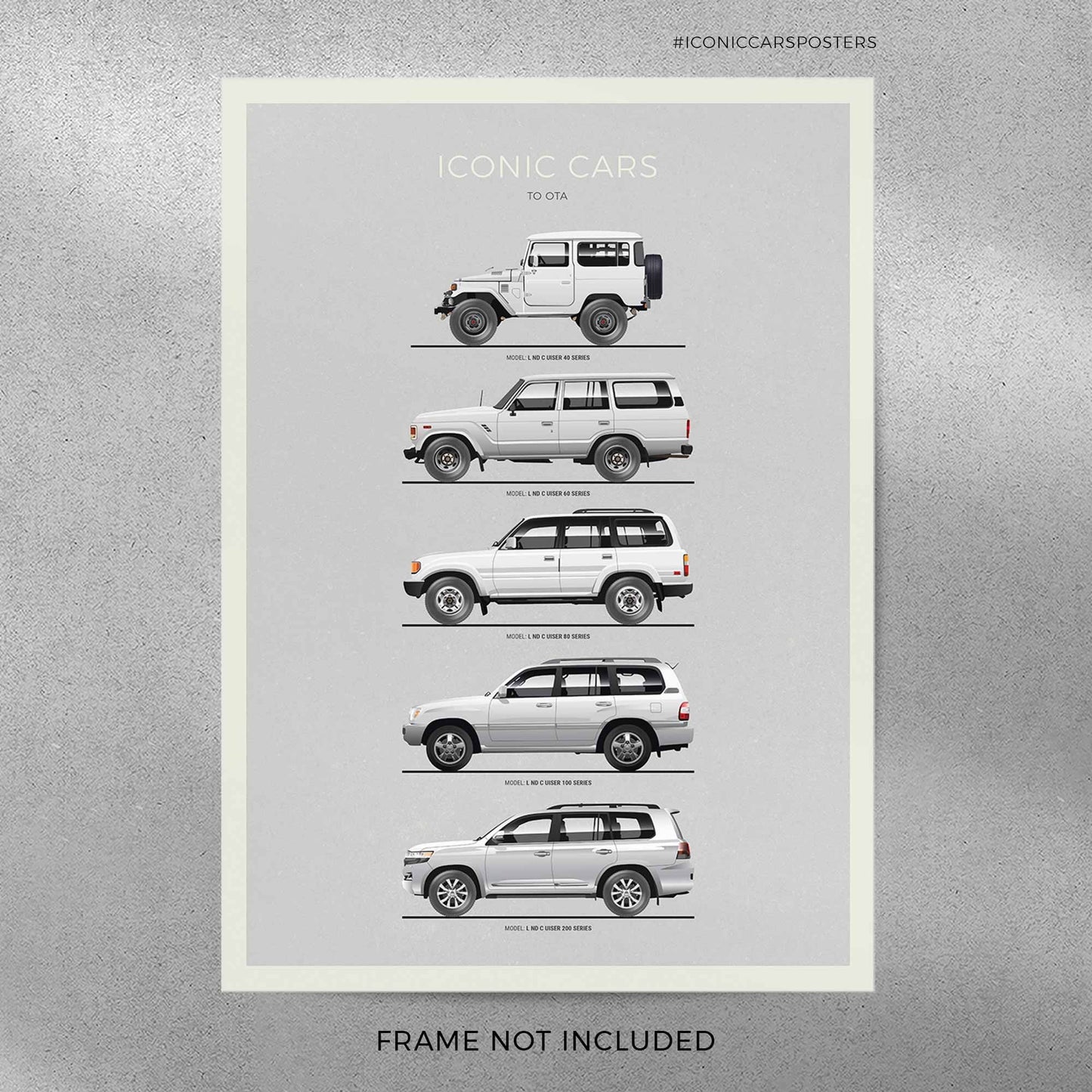 Toyota Land Cruiser Evolution Poster (Unframed)