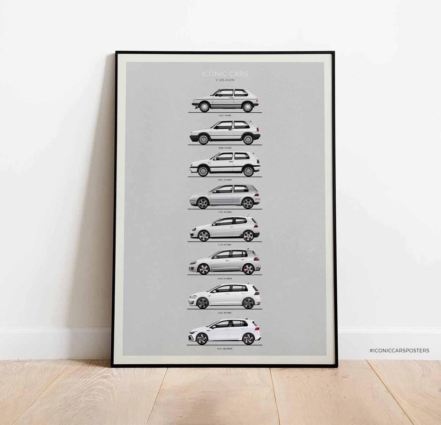 Volkswagen Golf Evolution Poster (Unframed)