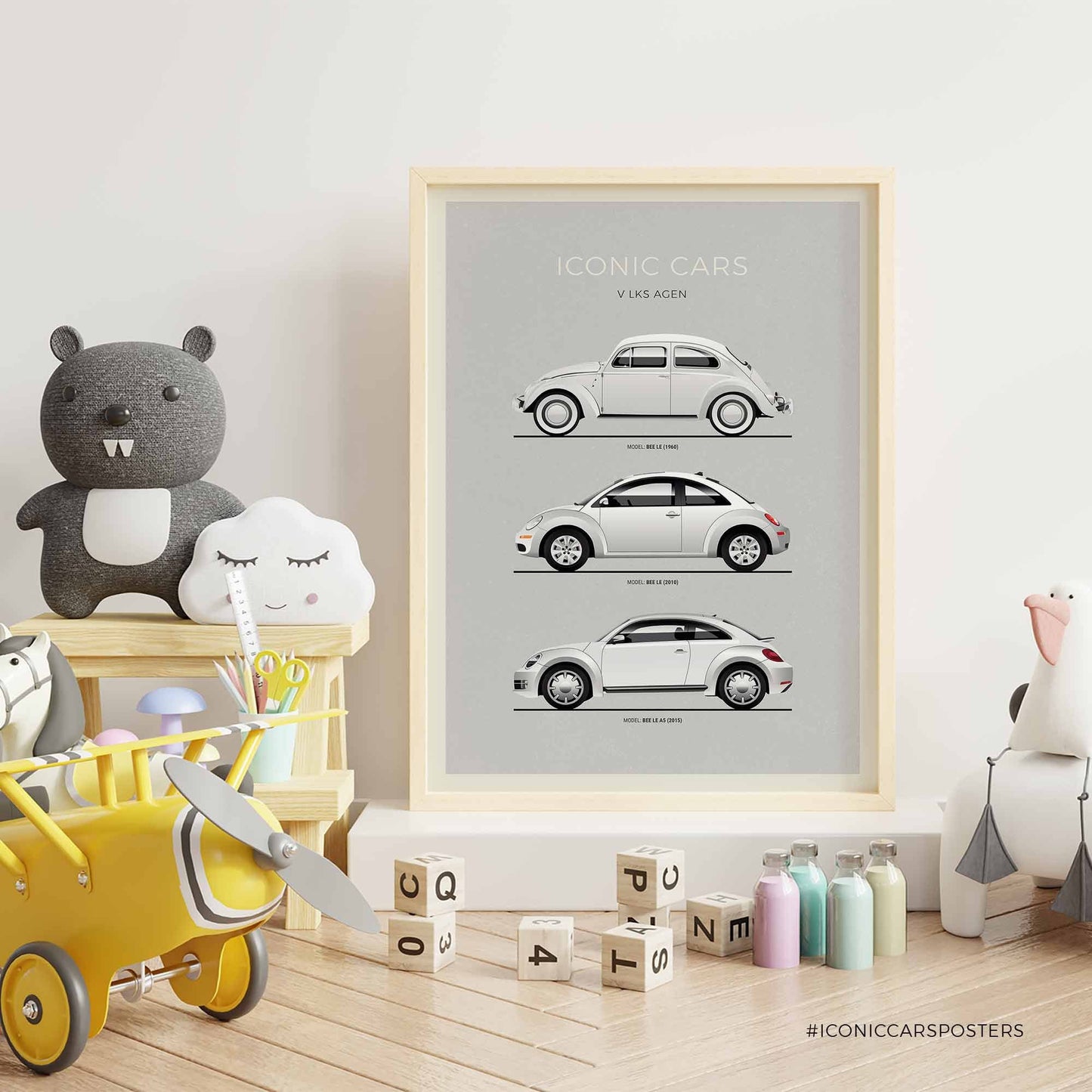 Volkswagen Beetle Evolution Poster (Unframed)