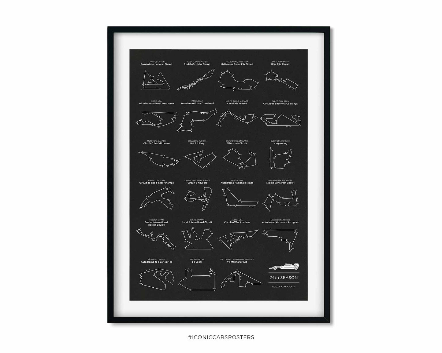 Formula 1 2023 Season Poster (Unframed)