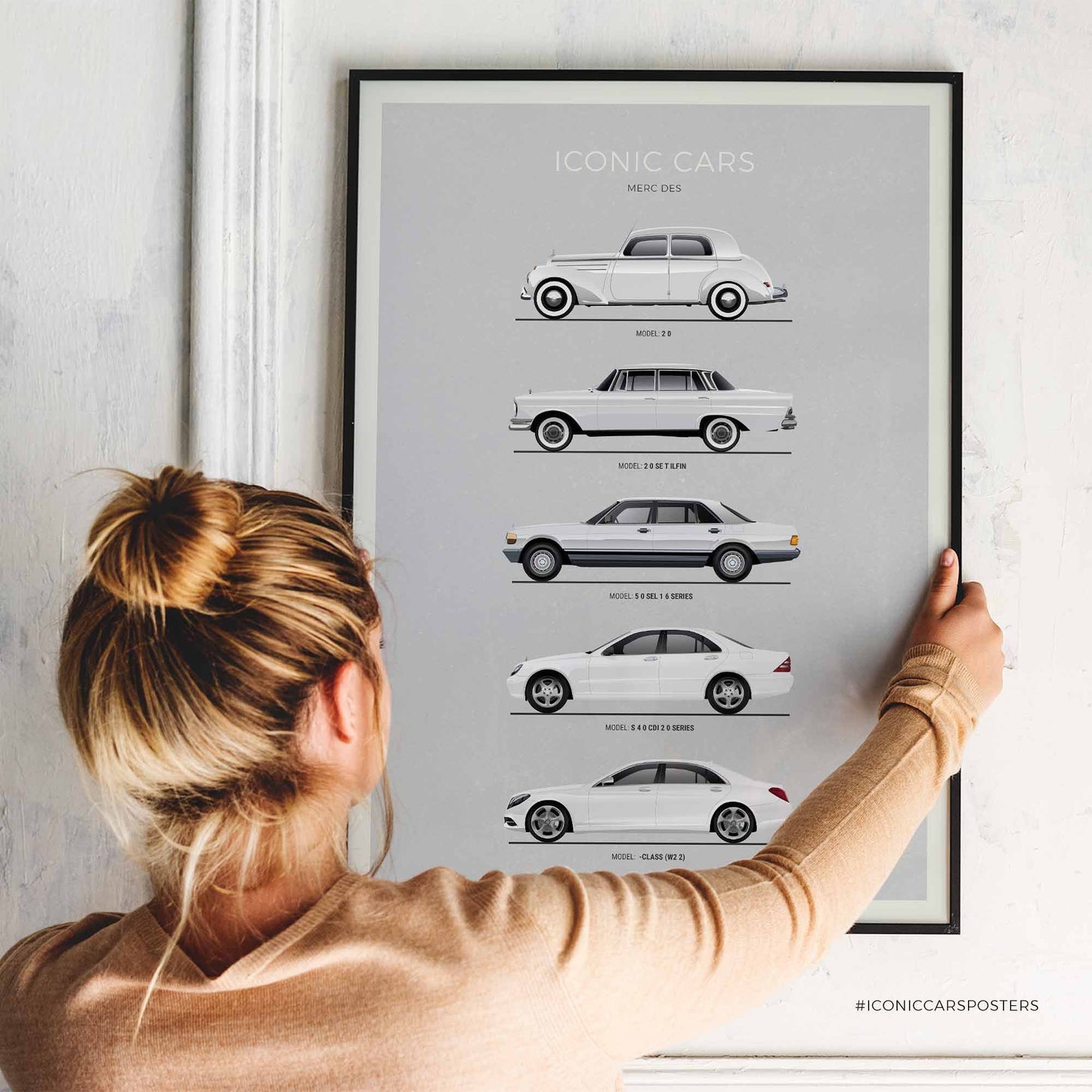 Mercedes S Class Evolution Poster (Unframed)