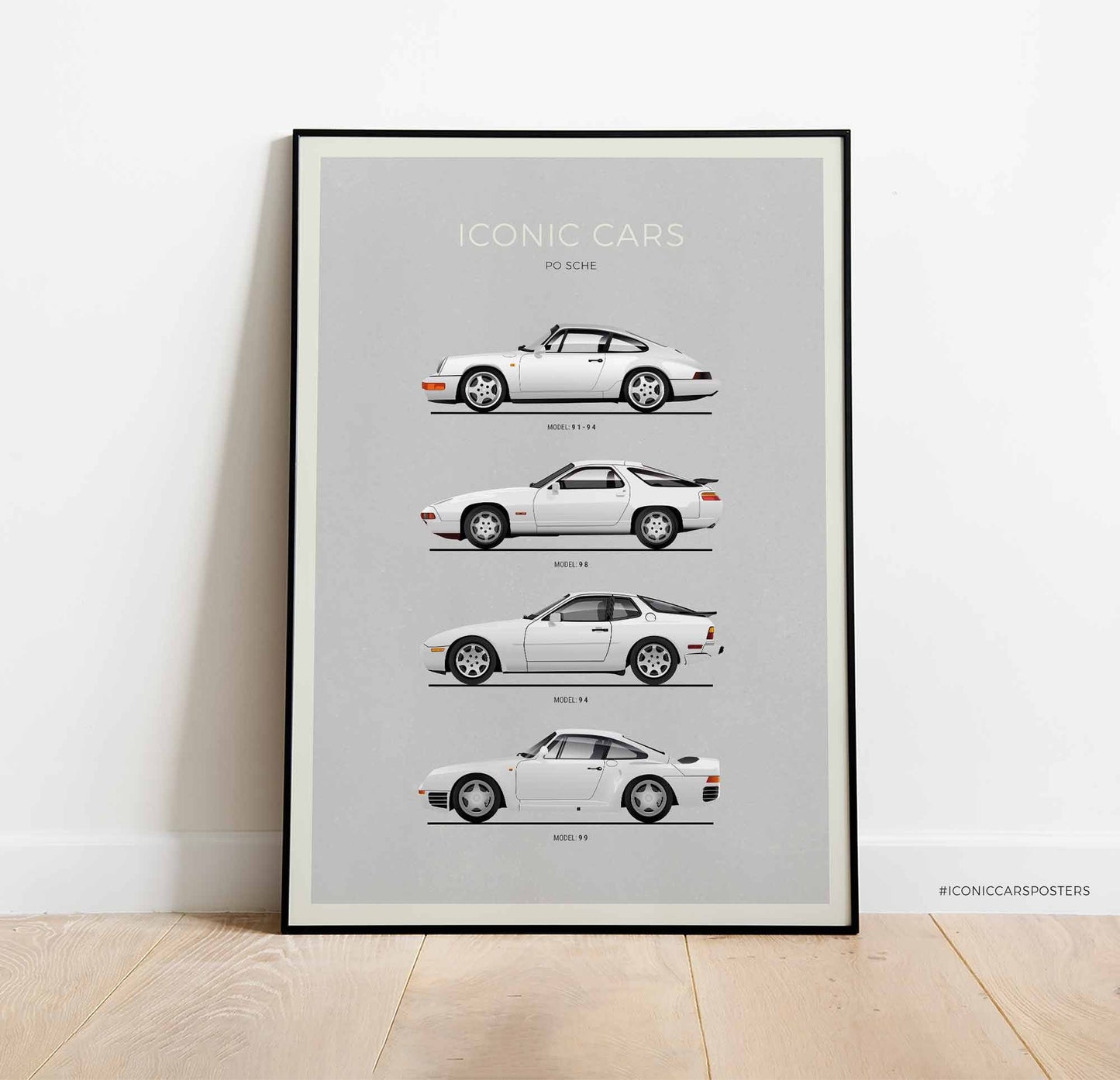 Porsche 964, 928, 944, 959 Wall Art (Unframed)