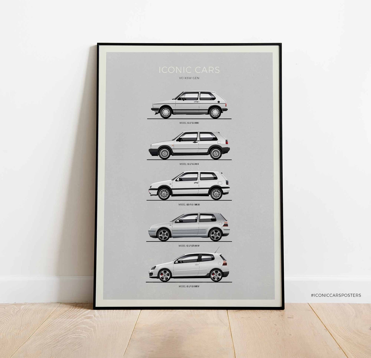 VW Golf GTi Evolution Print (Unframed)