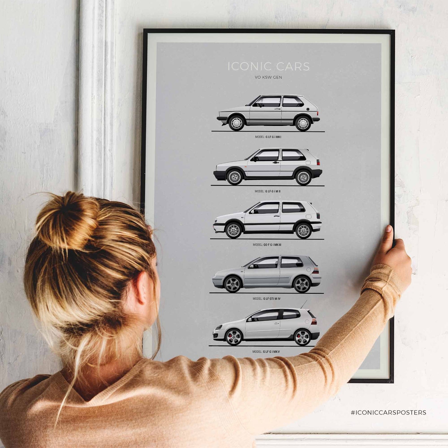 VW Golf GTi Evolution Print (Unframed)