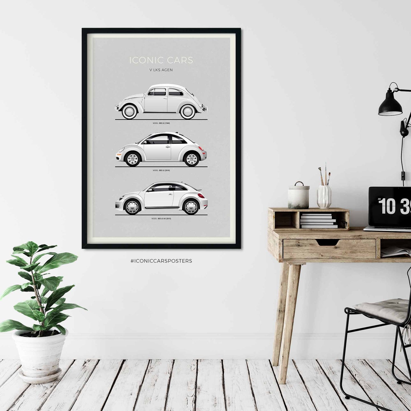 Volkswagen Beetle Evolution Poster (Unframed)