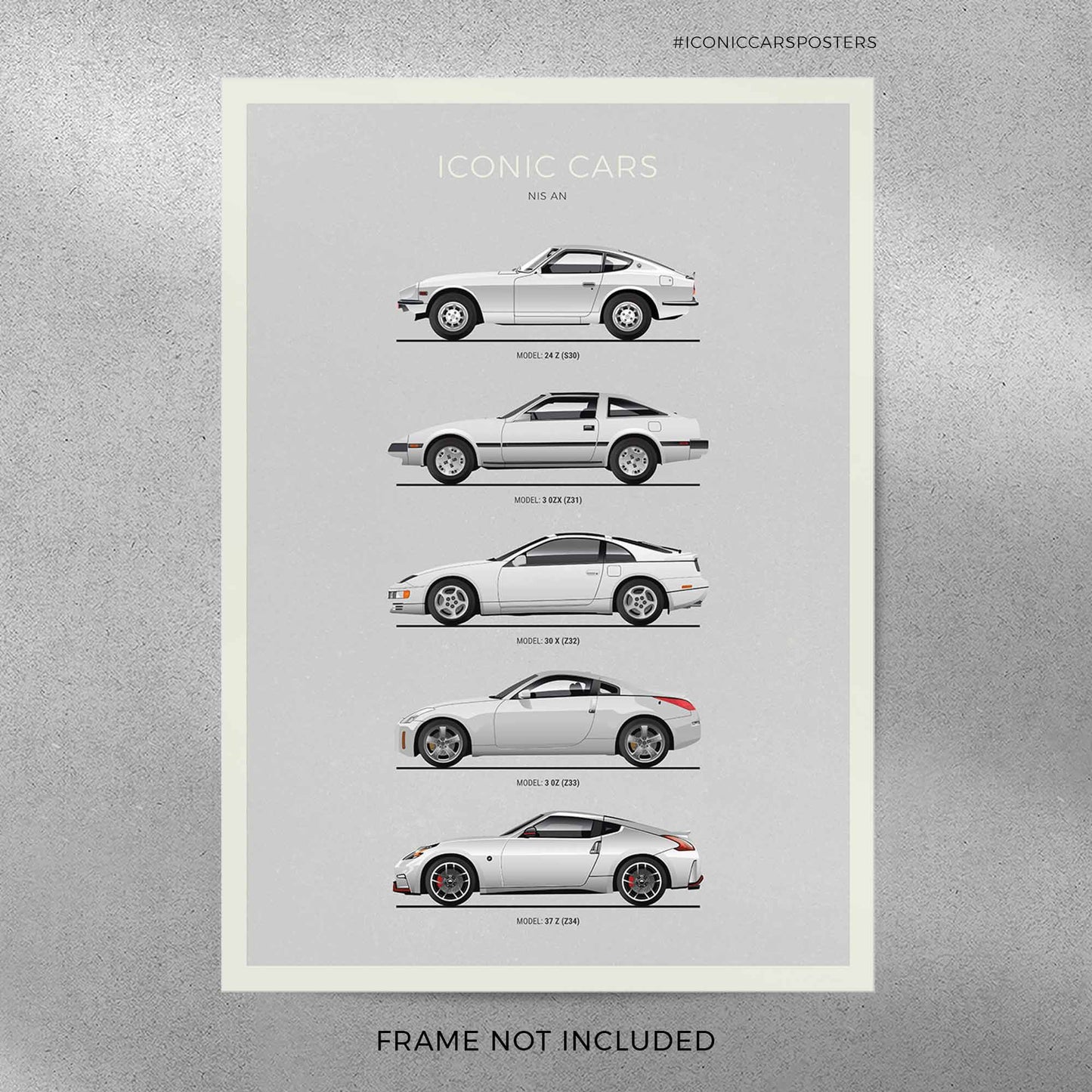 Nissan Z Evolution Poster (Unframed)