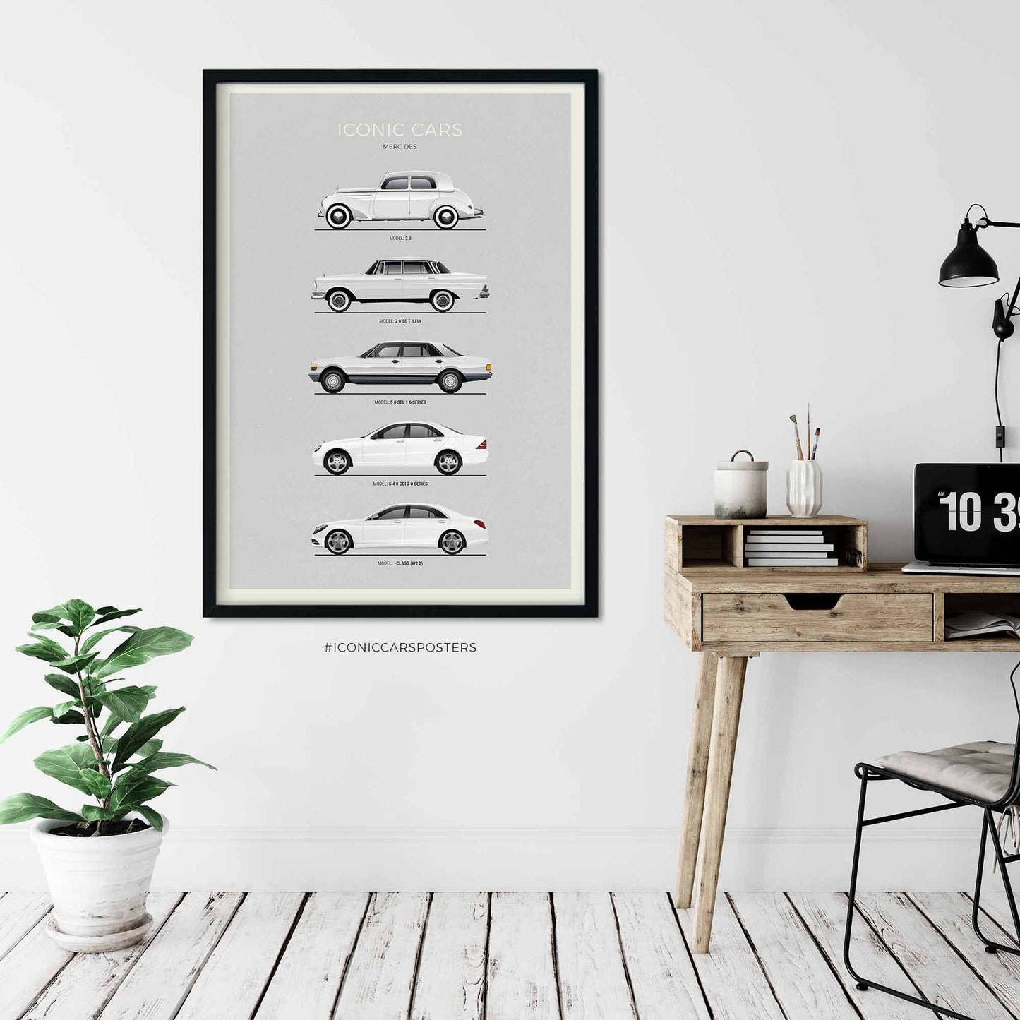 Mercedes S Class Evolution Poster (Unframed)