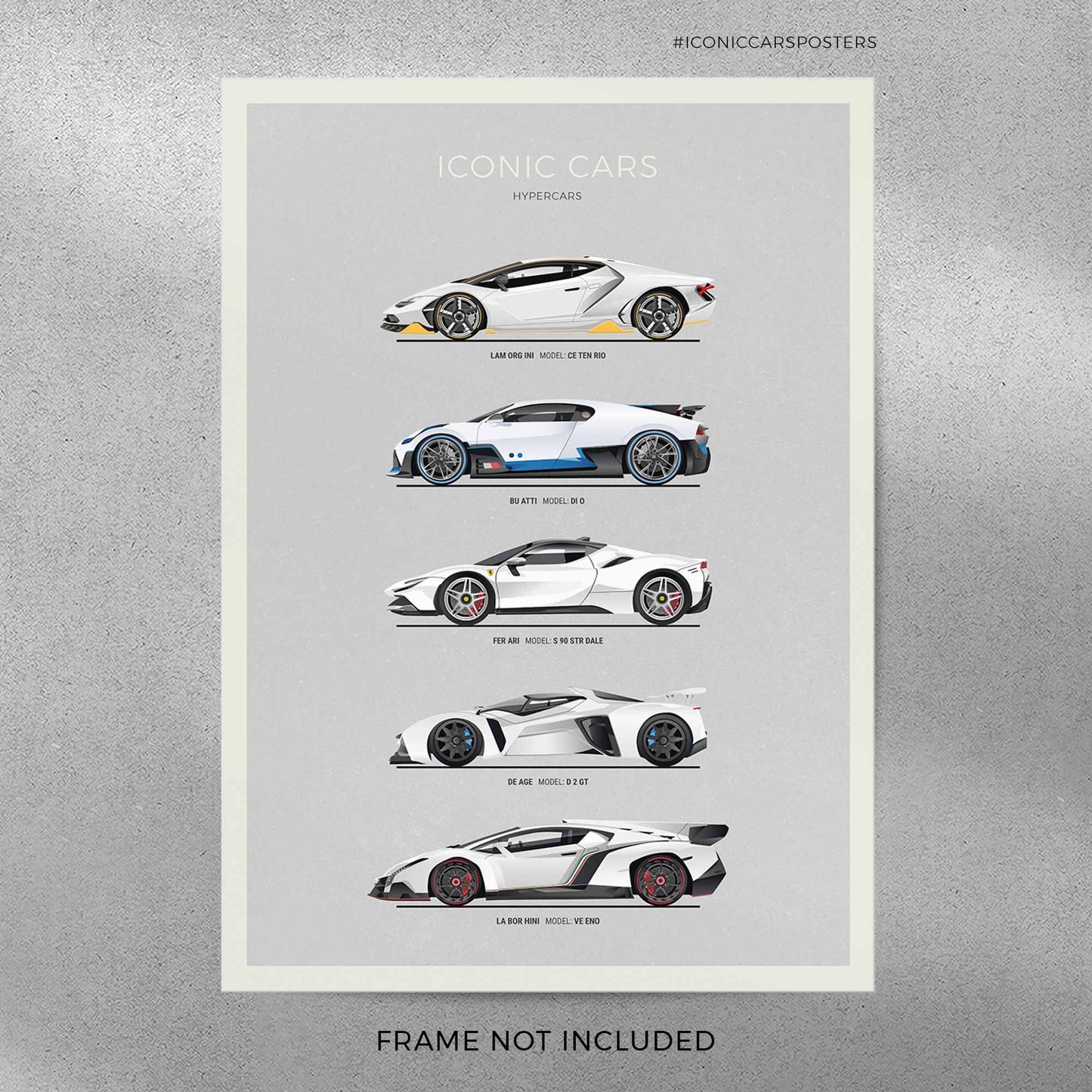 Hypercars Poster (Unframed)
