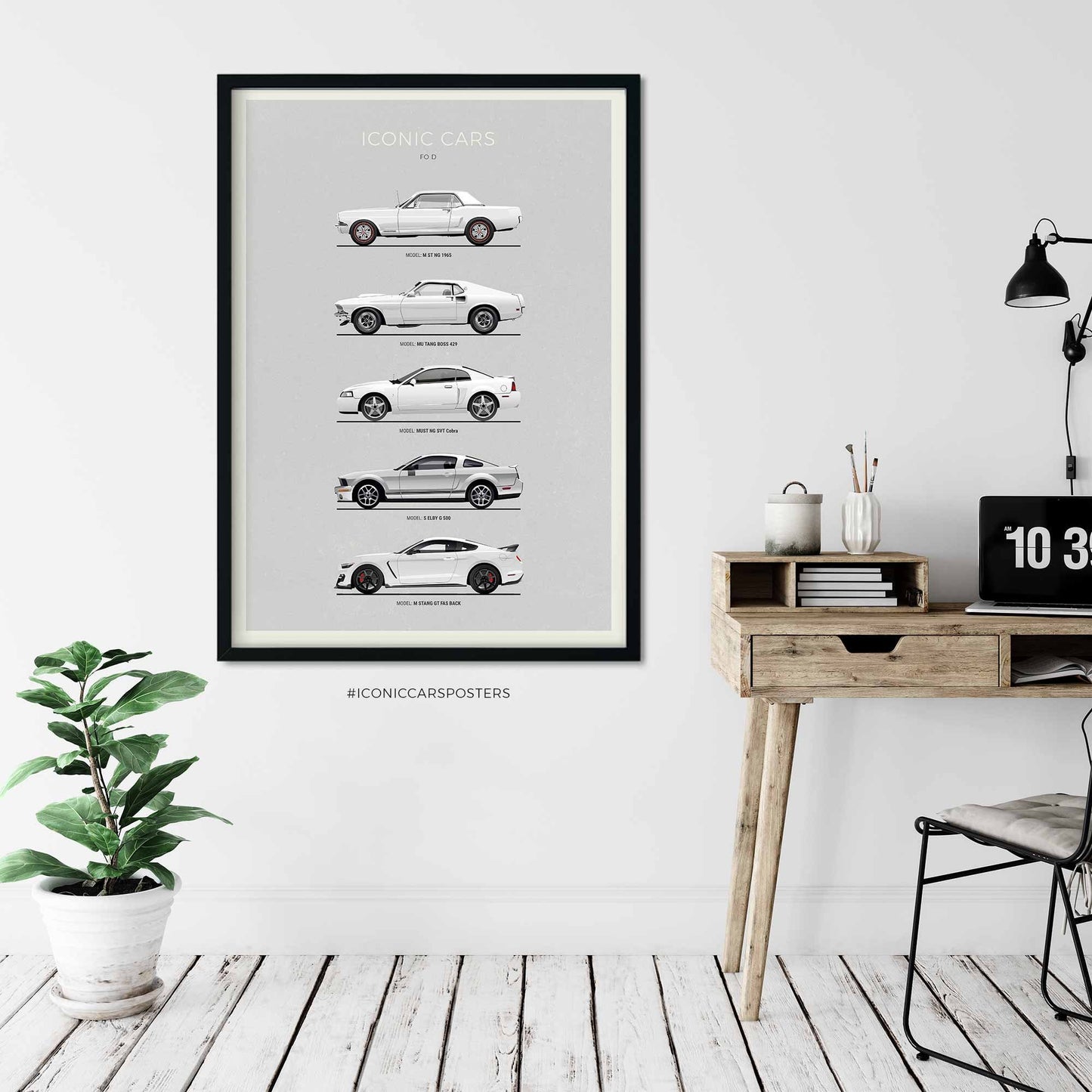 Ford Mustang Evolution Poster (Unframed)