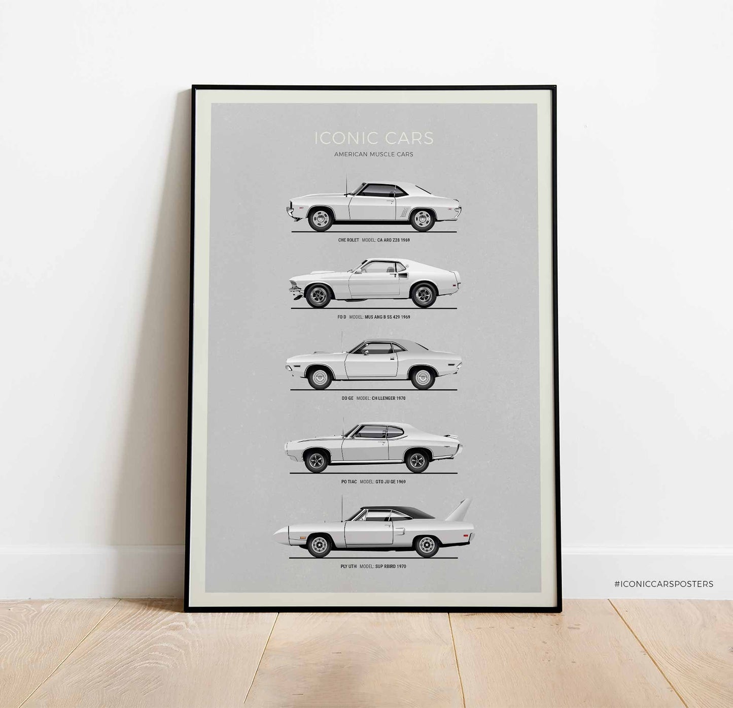 American Muscle Cars Poster (Unframed)