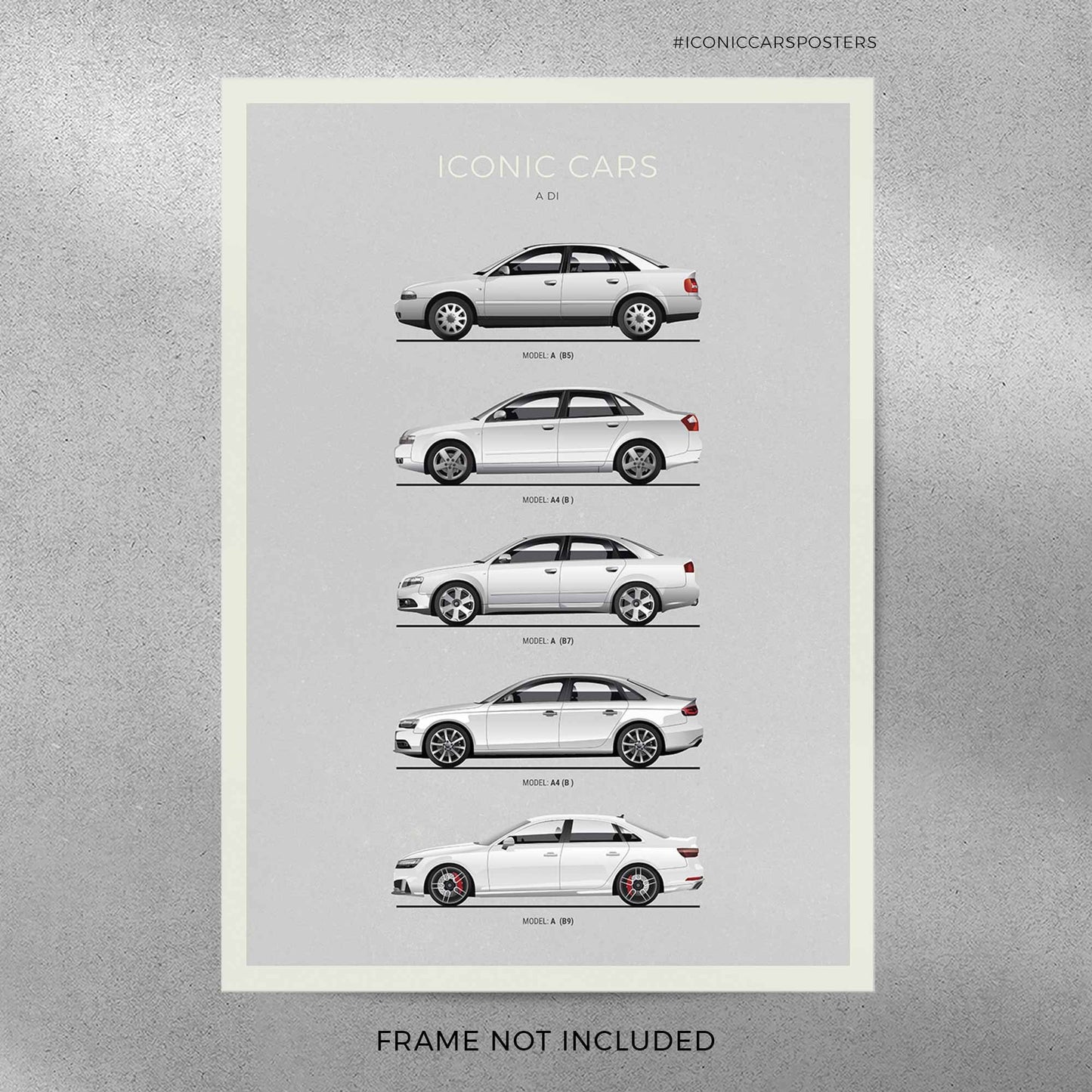 Audi A4 Evolution Poster (Unframed)