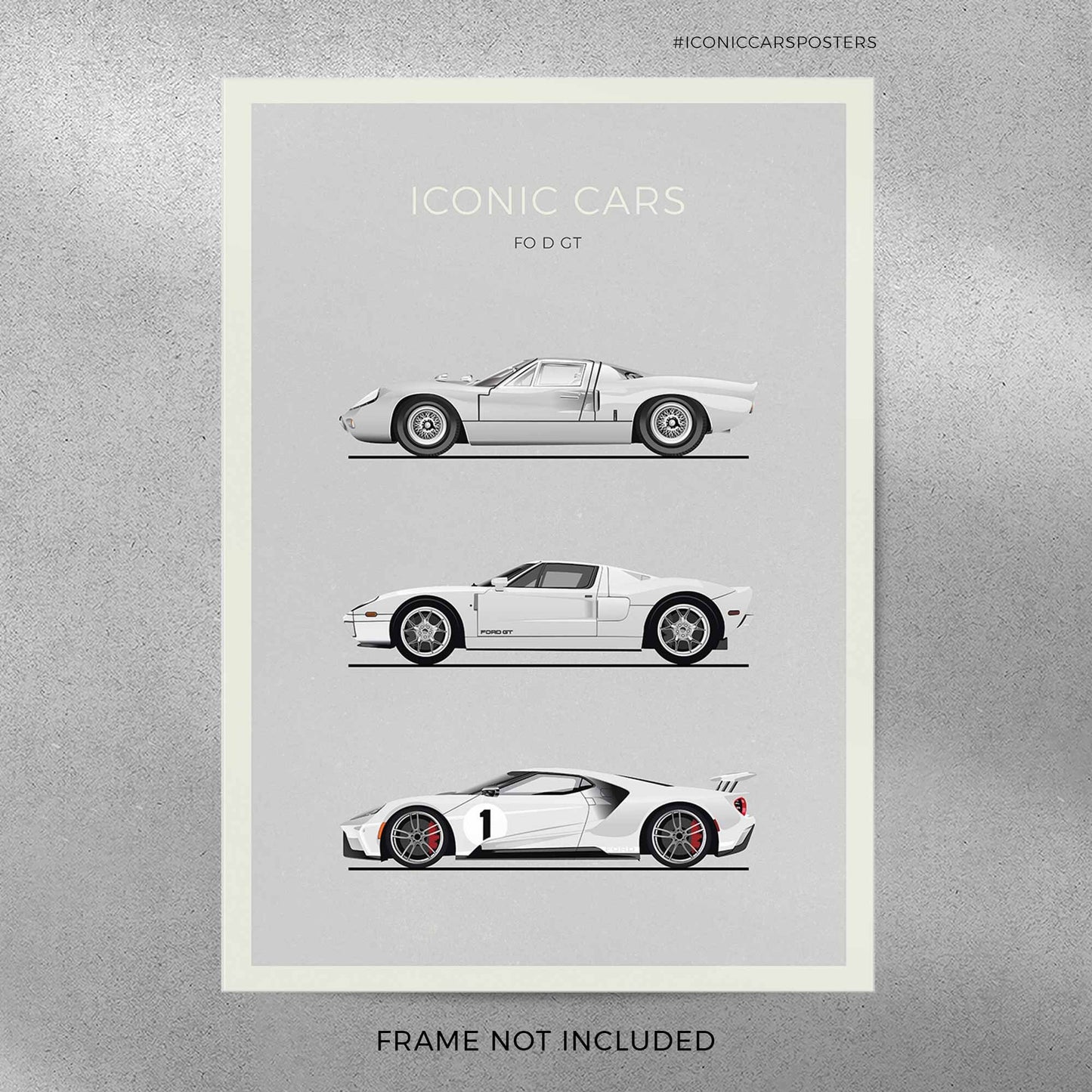 Ford GT Evolution Poster (Unframed)