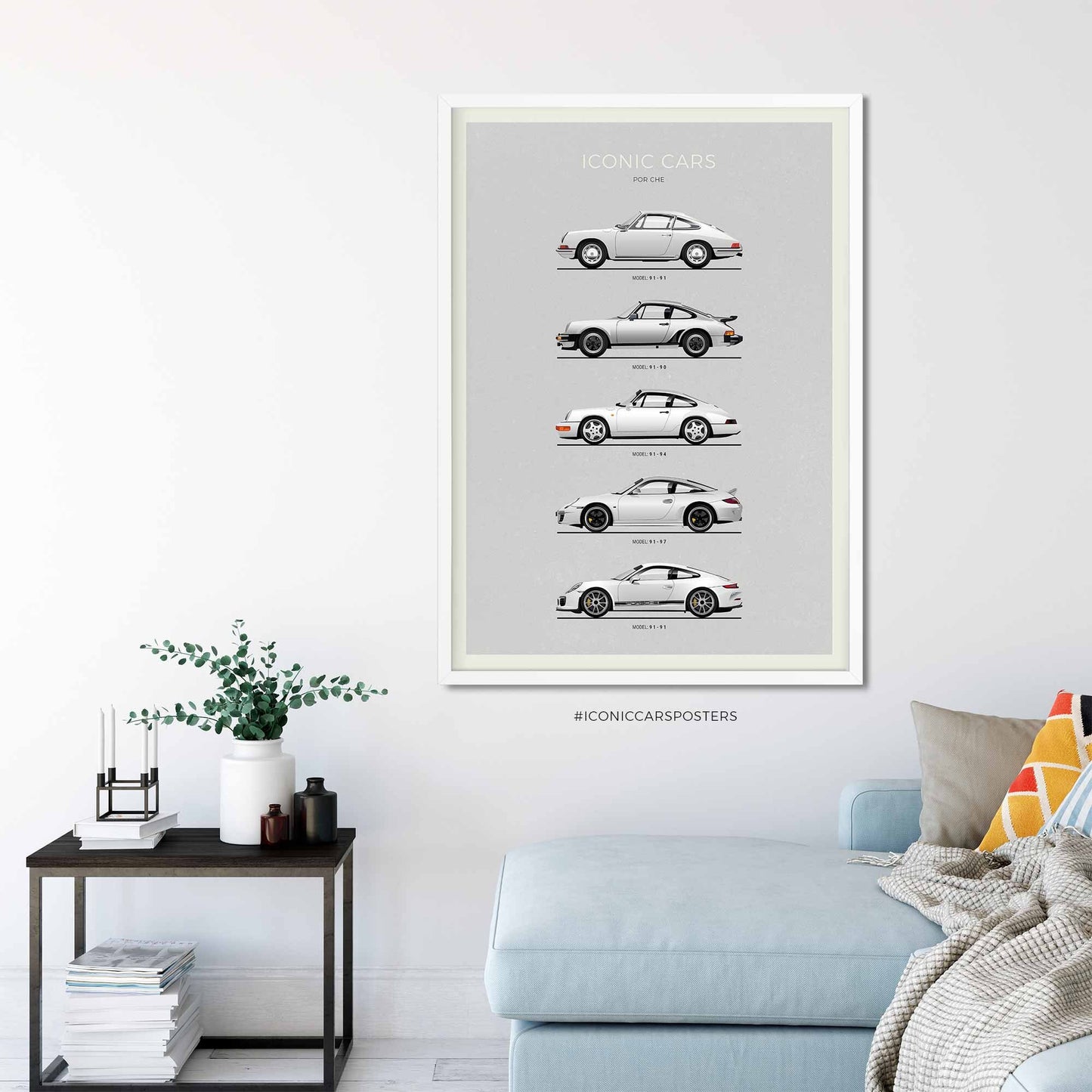 Porsche 911 Evolution Poster (Unframed)