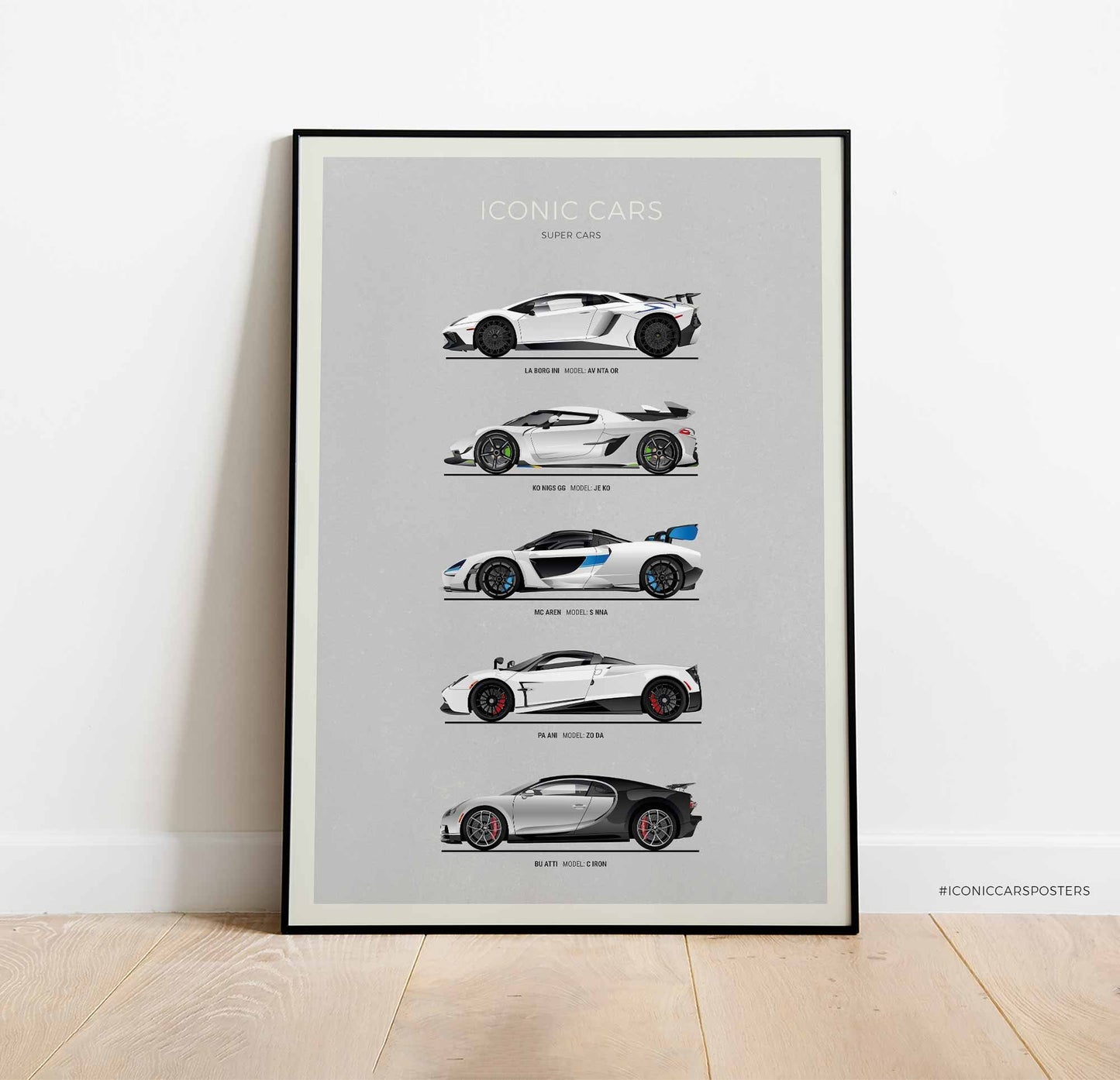 Super Cars Print (Unframed)