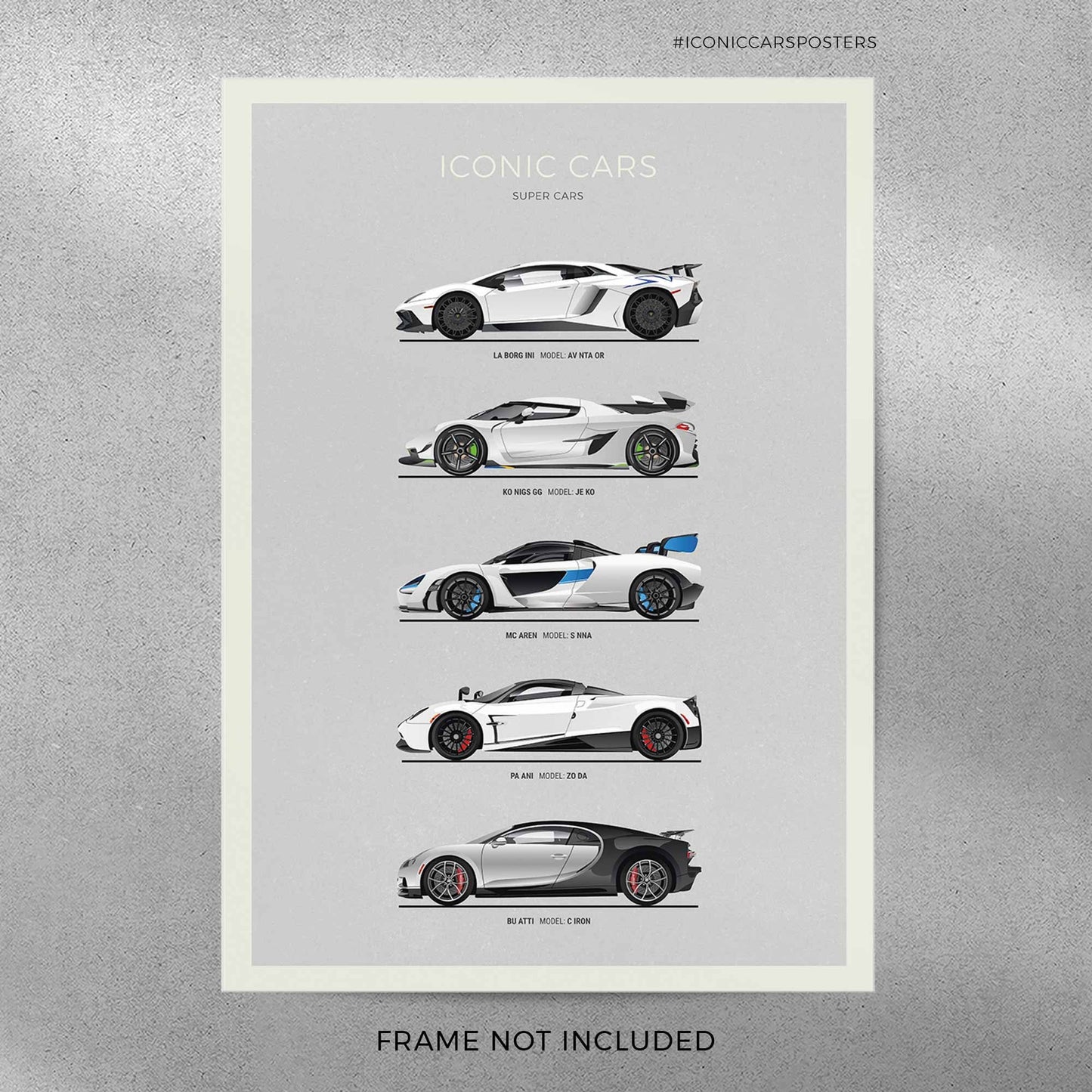 Super Cars Print (Unframed)