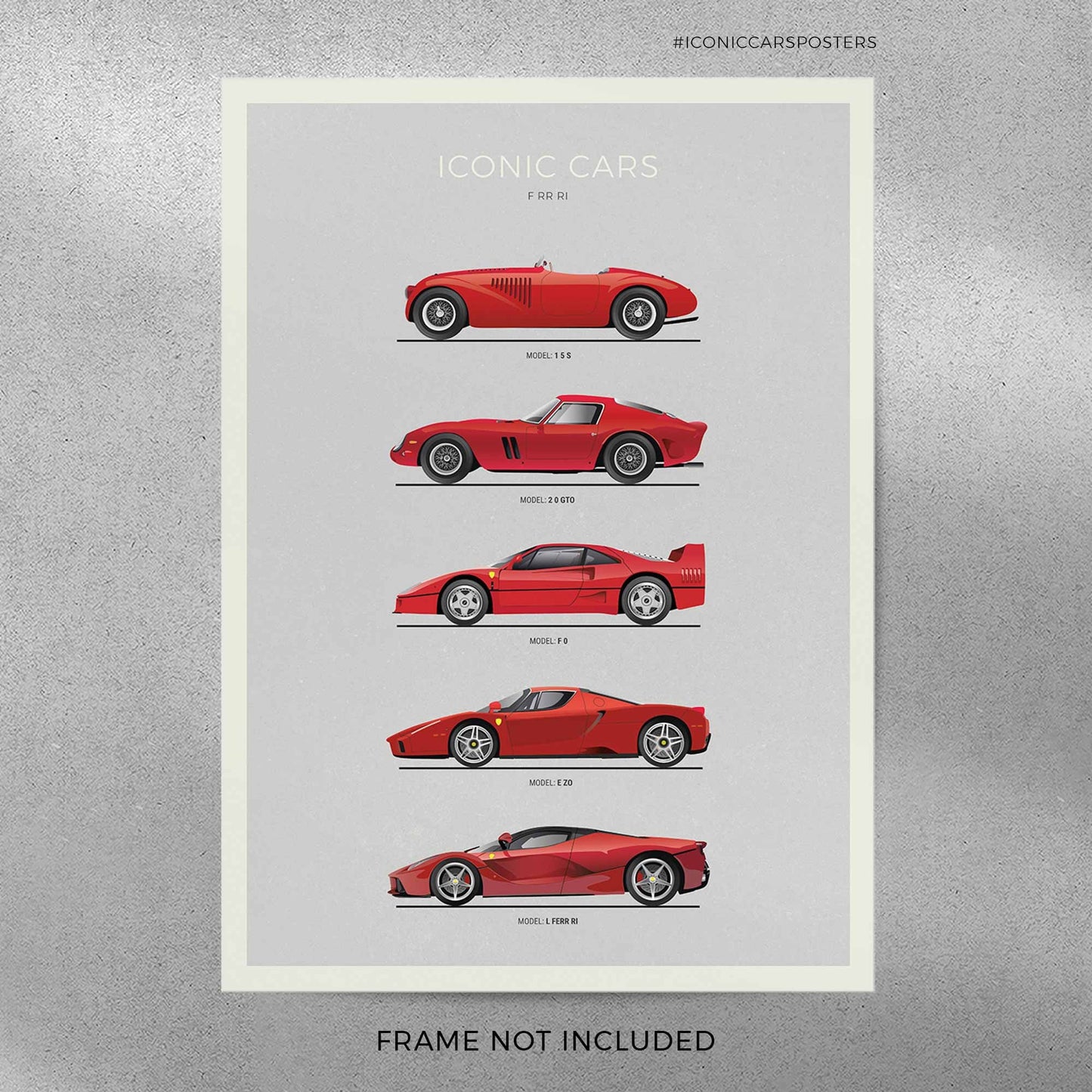 Ferrari Evolution Poster (Unframed)