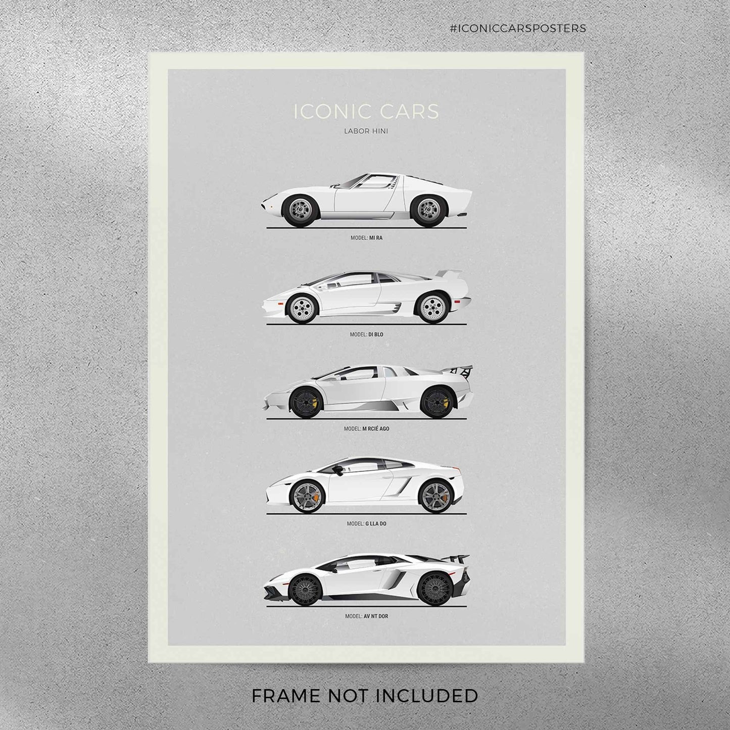 Lamborghini Poster (Unframed)