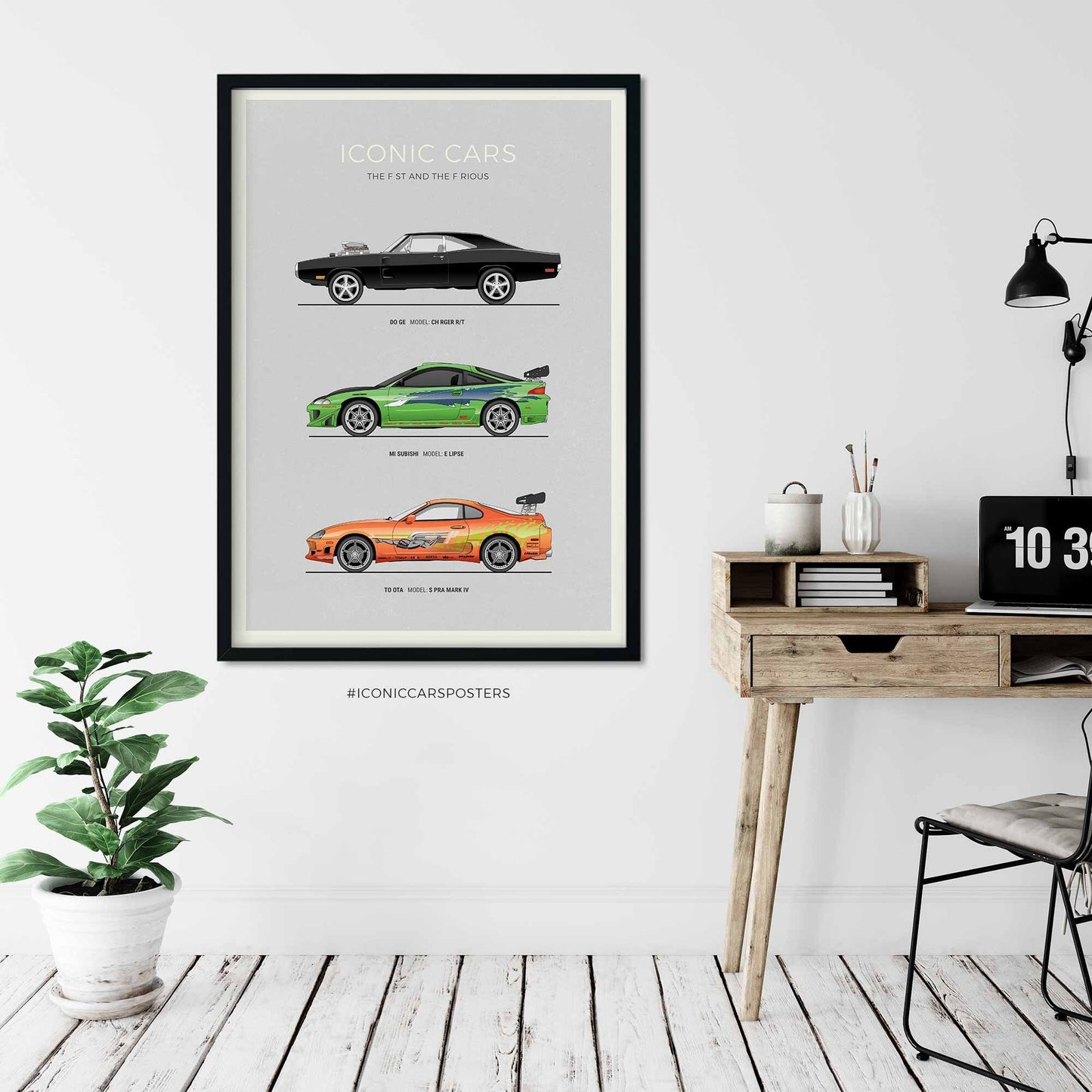 Fast and Furious Cars Print (Unframed)