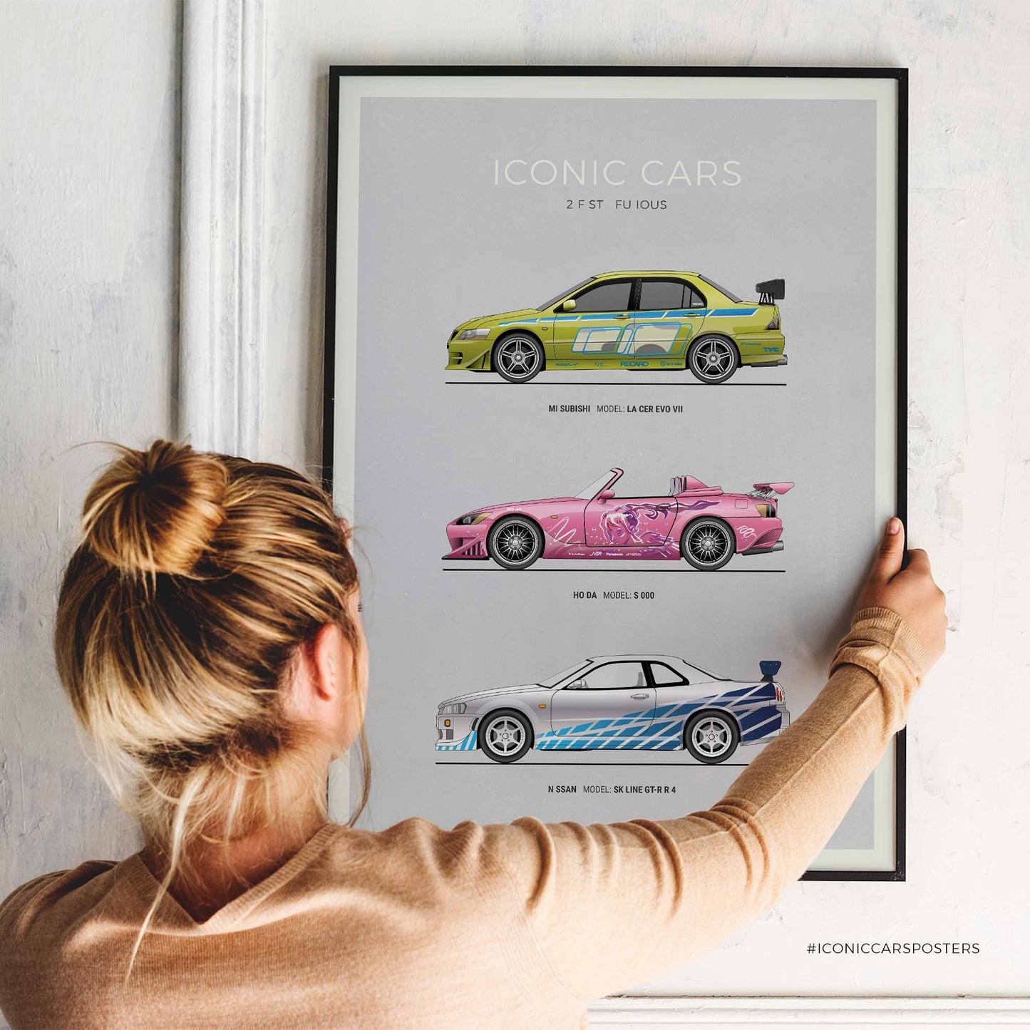 2 Fast 2 Furious Inspired Car Poster (Unframed)