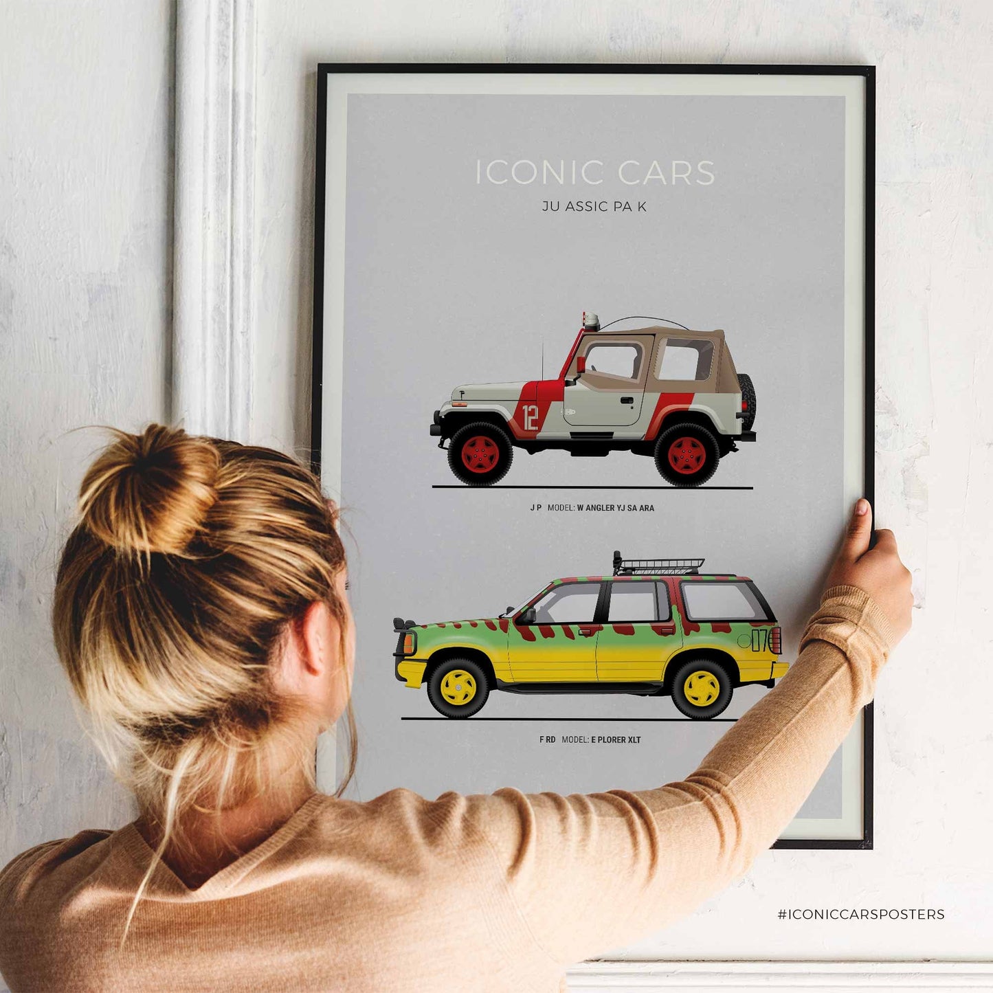 Jurassic Park Car Poster (Unframed)