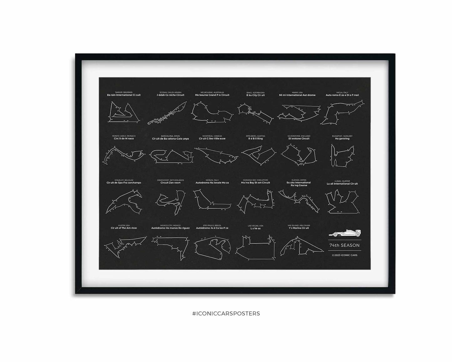 Formula 1 2023 Season Poster (Unframed)